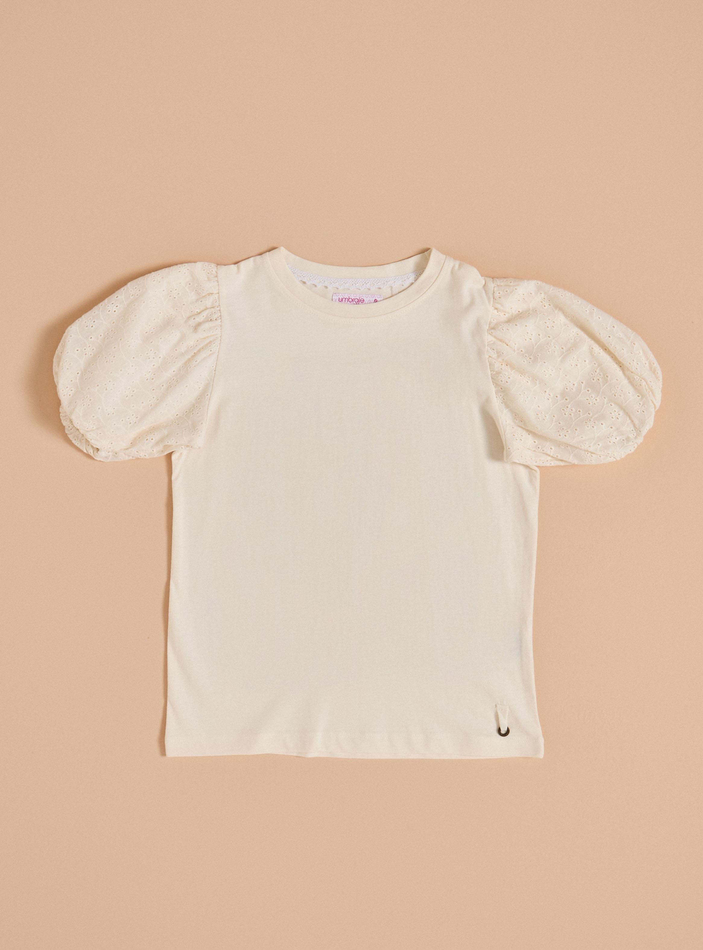 Polera Manga Globo Broderie-2