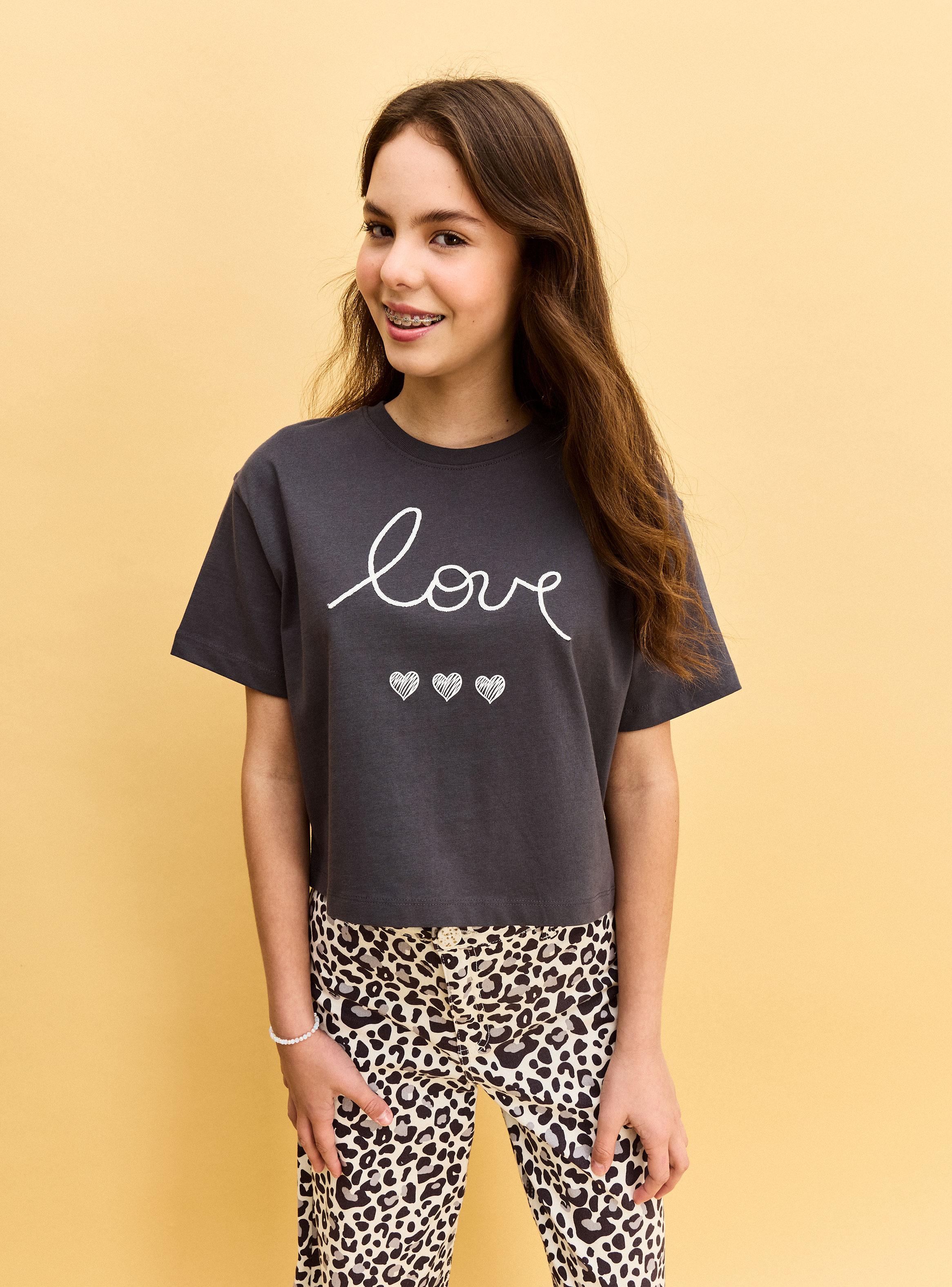 Polera con Aplicación de Cuerda y Mini Print-3