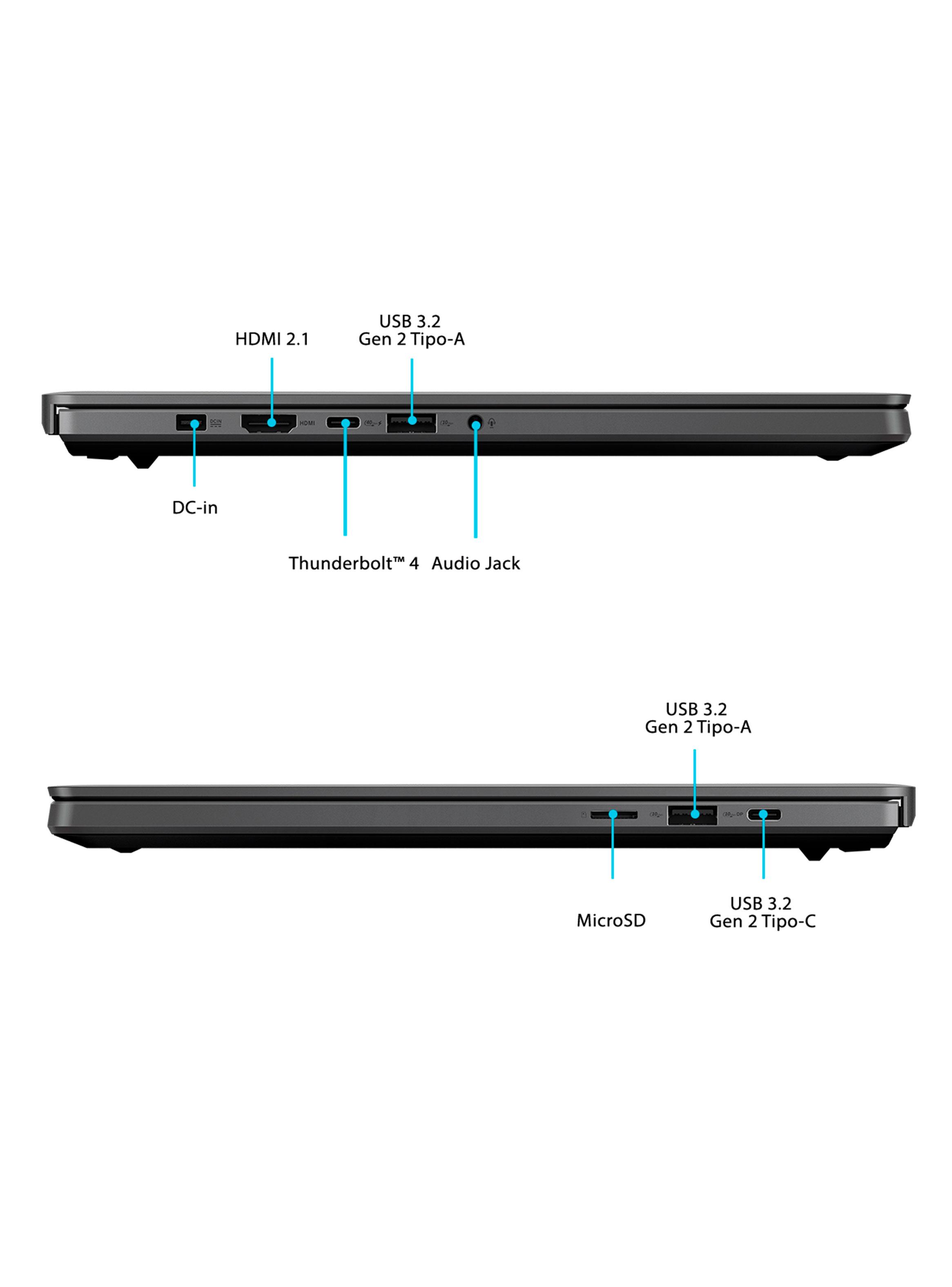 Notebook Gamer ROG Zephyrus G14 GA403 AMD Ryzen 9 NVIDIA RTX 4060 16GB RAM 1TB SSD 14" 3K OLED-5