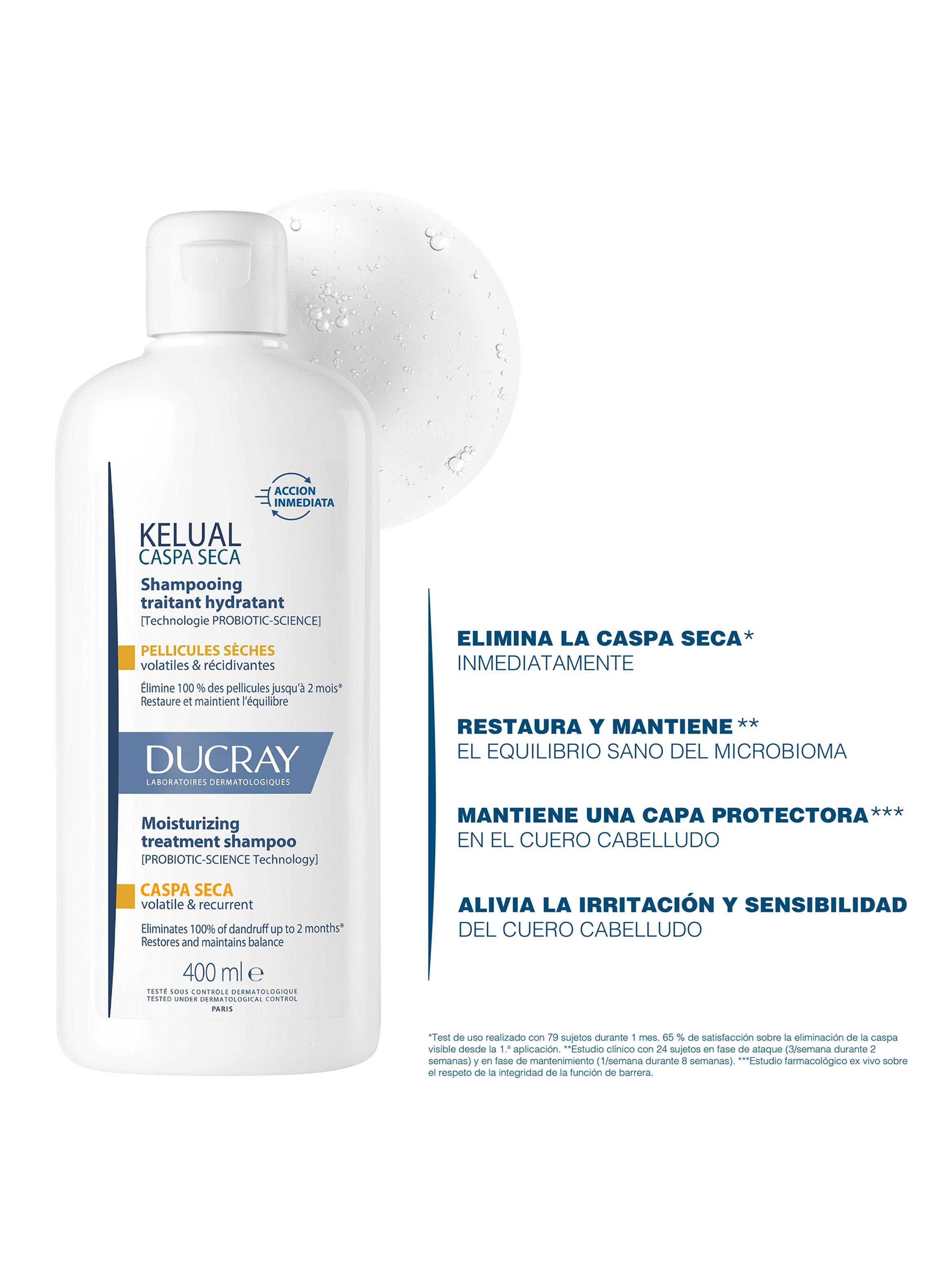 Shampoo Caspa Seca 400ml Ducray Kelual  -1