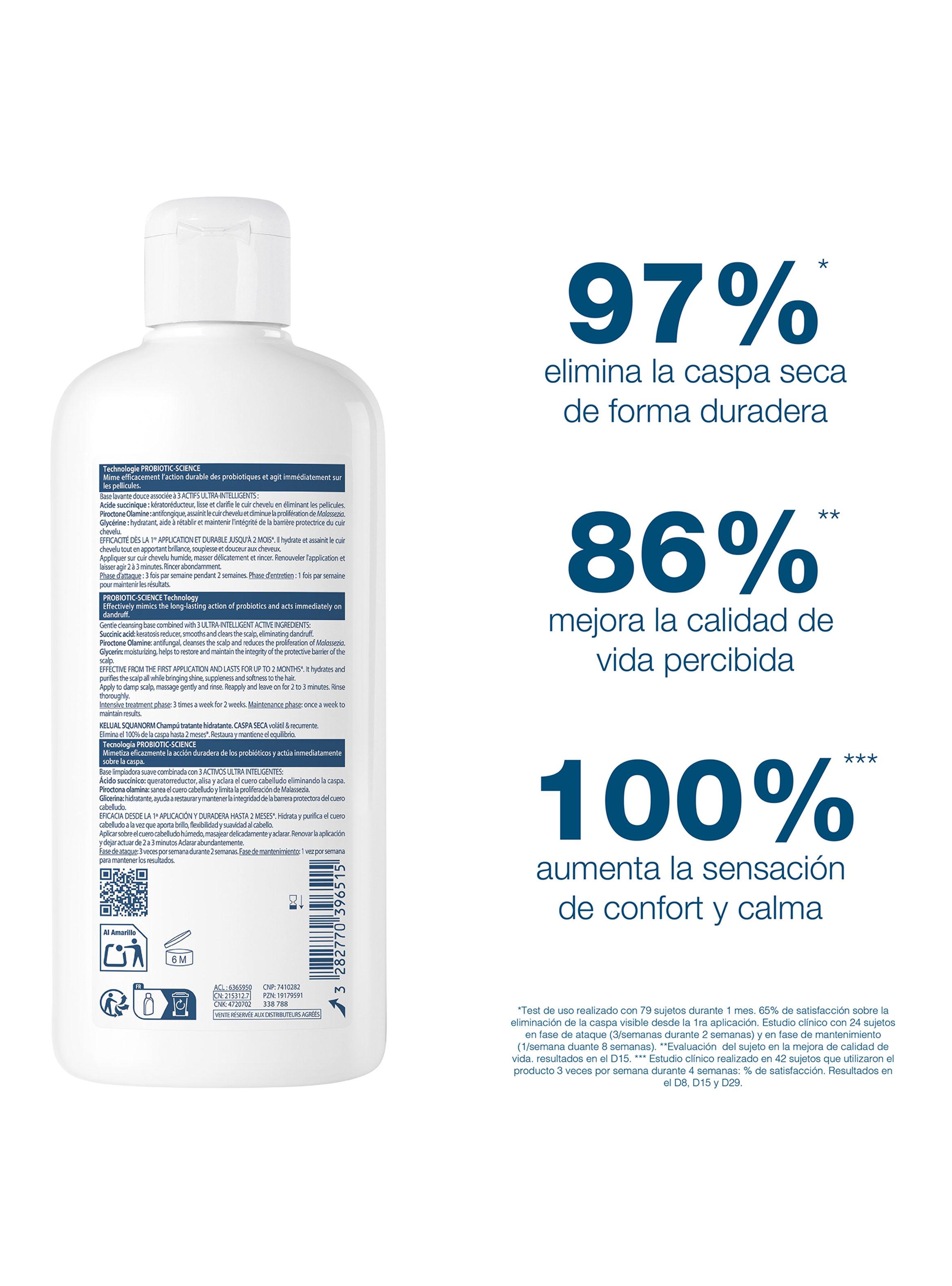 Shampoo Caspa Seca 400ml Ducray Kelual  -3