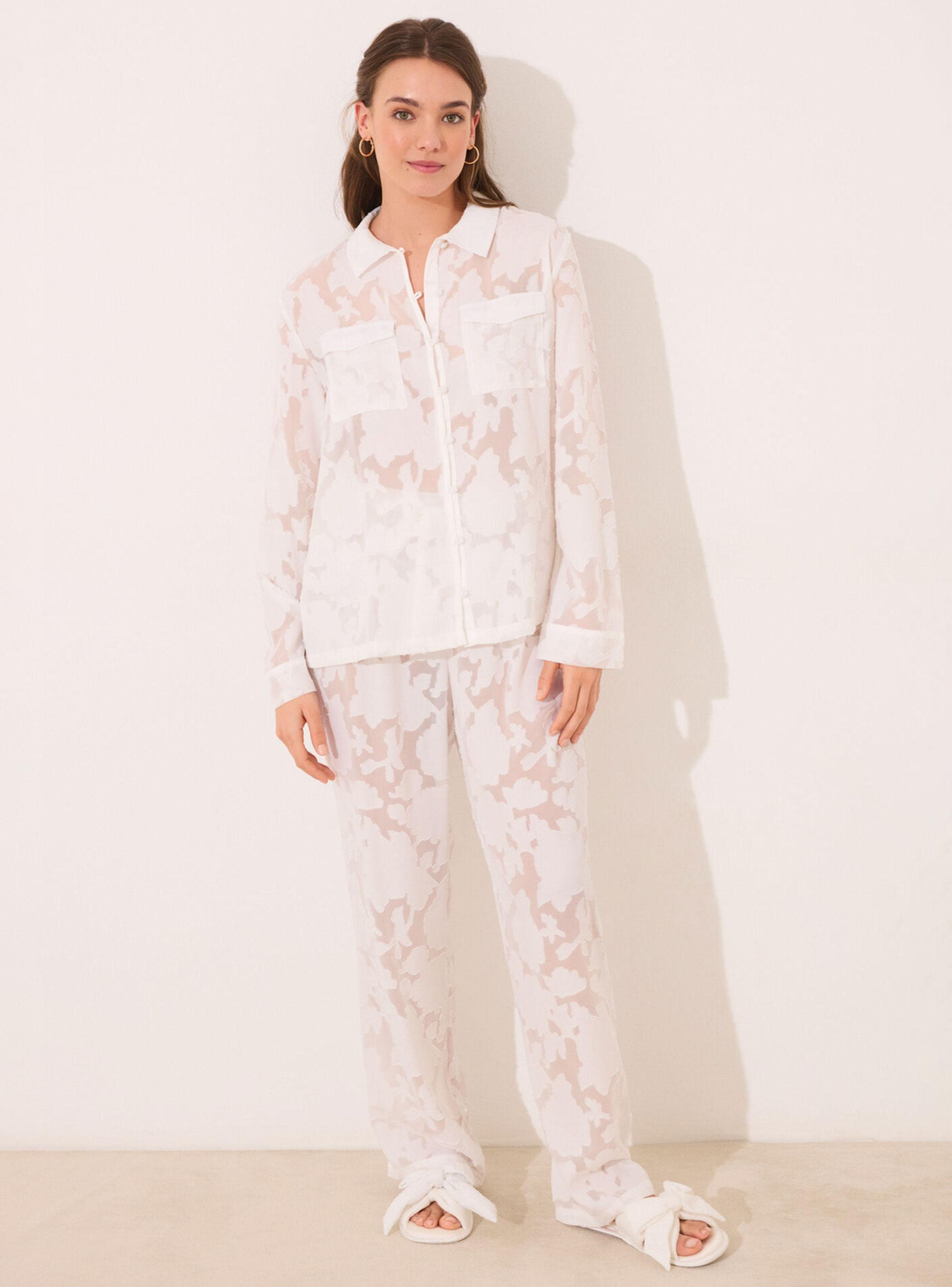 Pijama Camisero Largo Satén-0