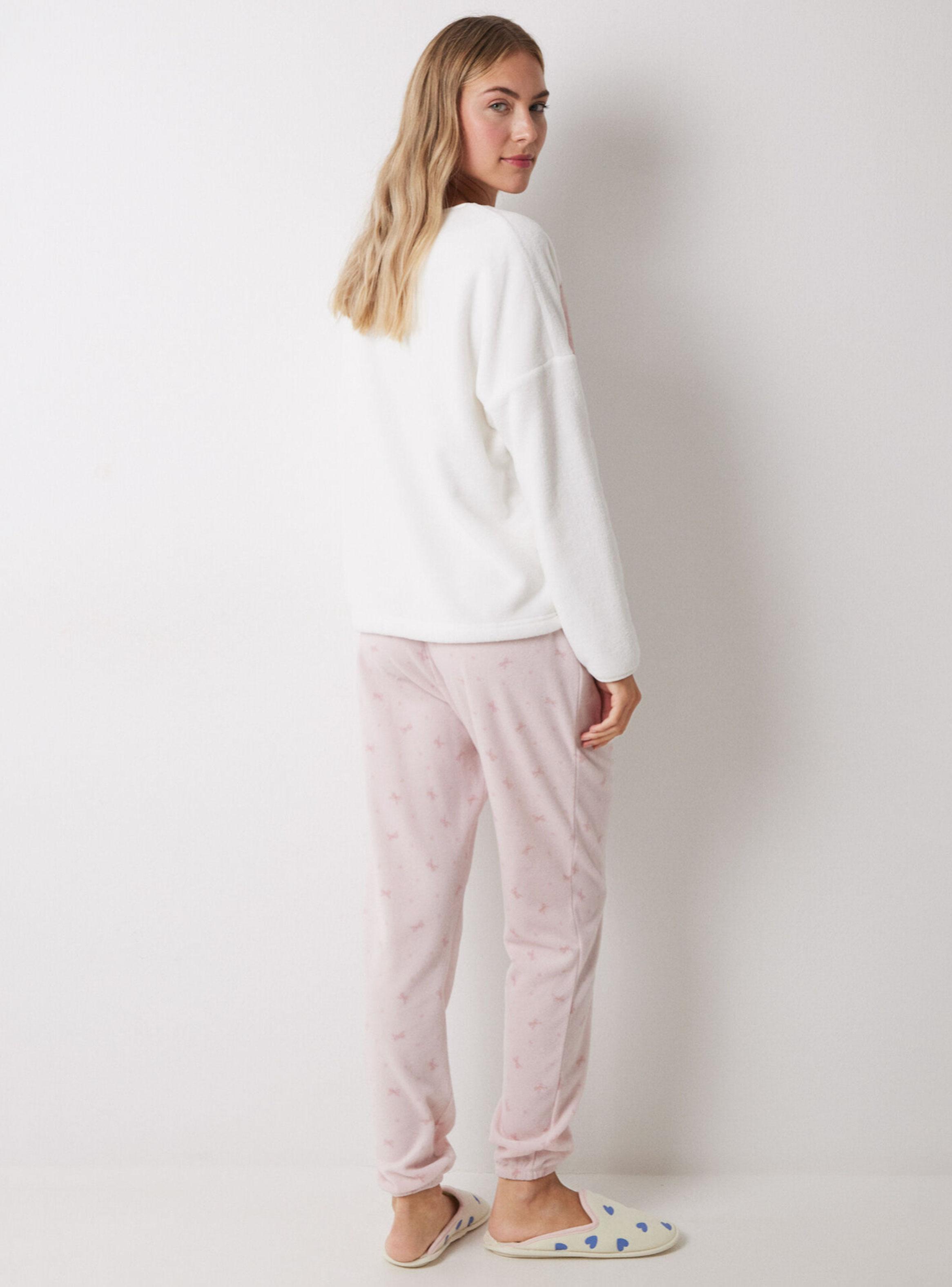 Pijama Largo Polar Suave Snoopy Lazos-1