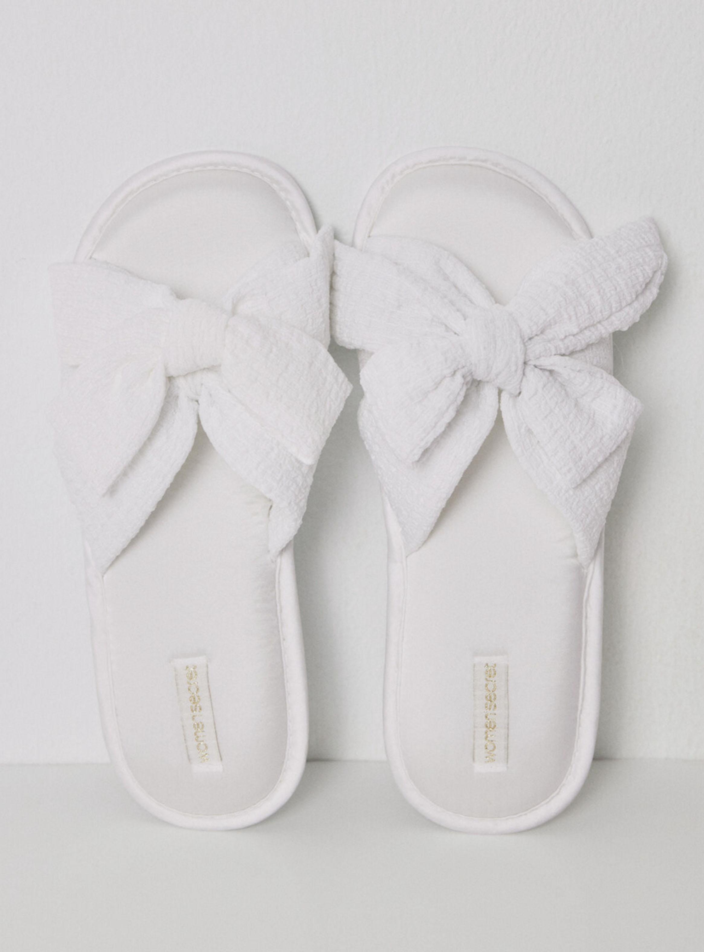 Pantuflas Satén Lazo-0
