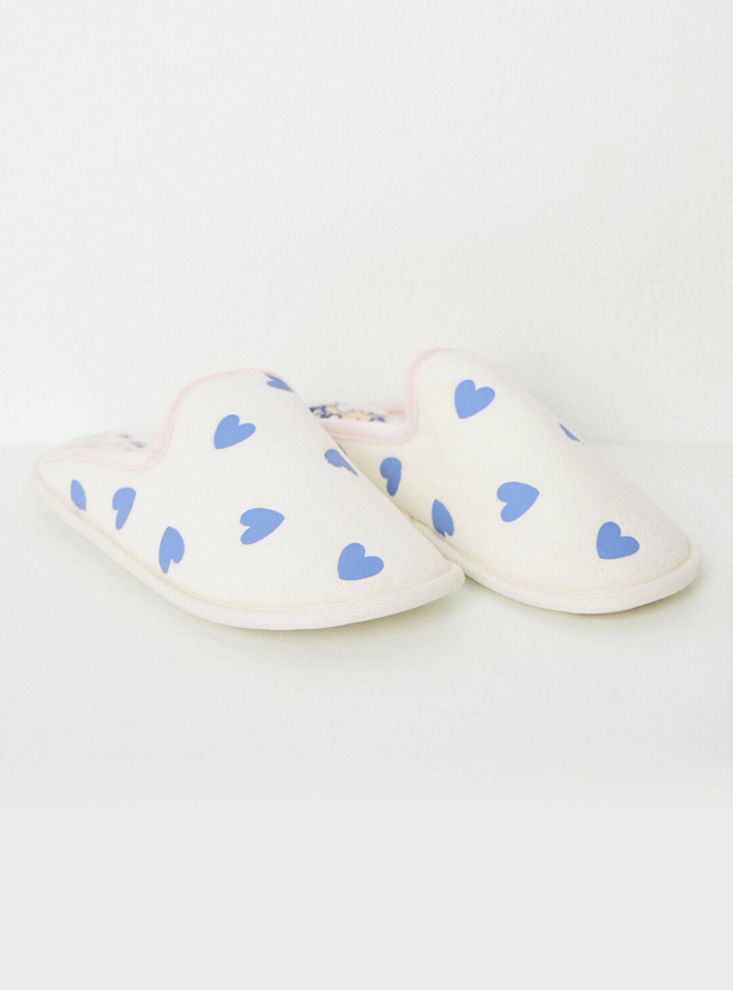 Pantuflas Velur Corazones-2