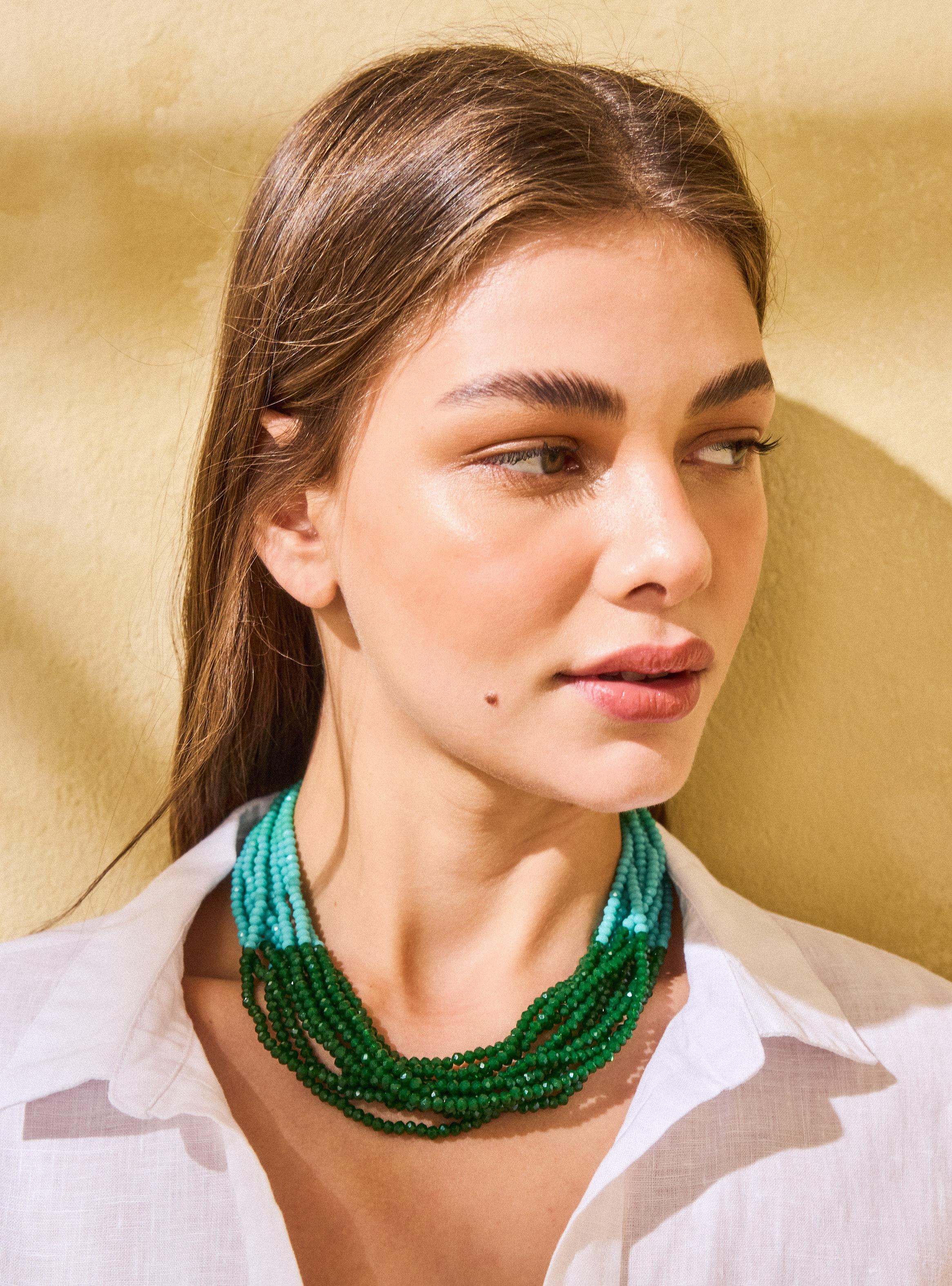 Collar Tiras Tricolor Mostacillas-0