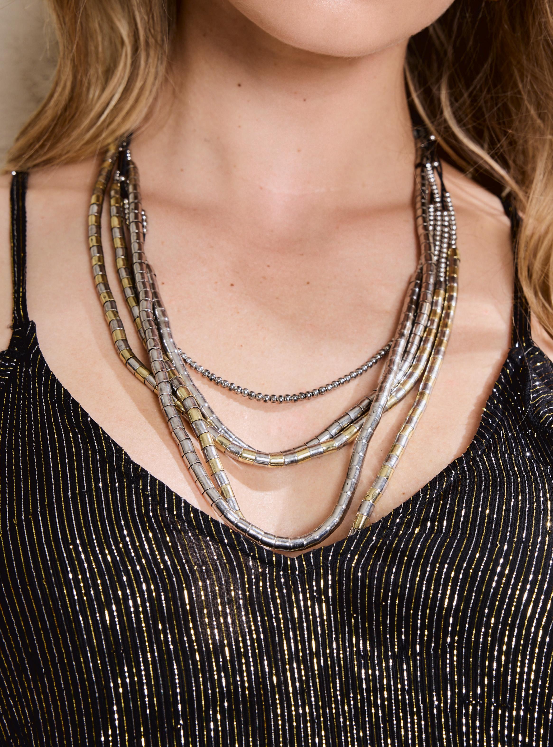 Collar Mostacillas Metal-3