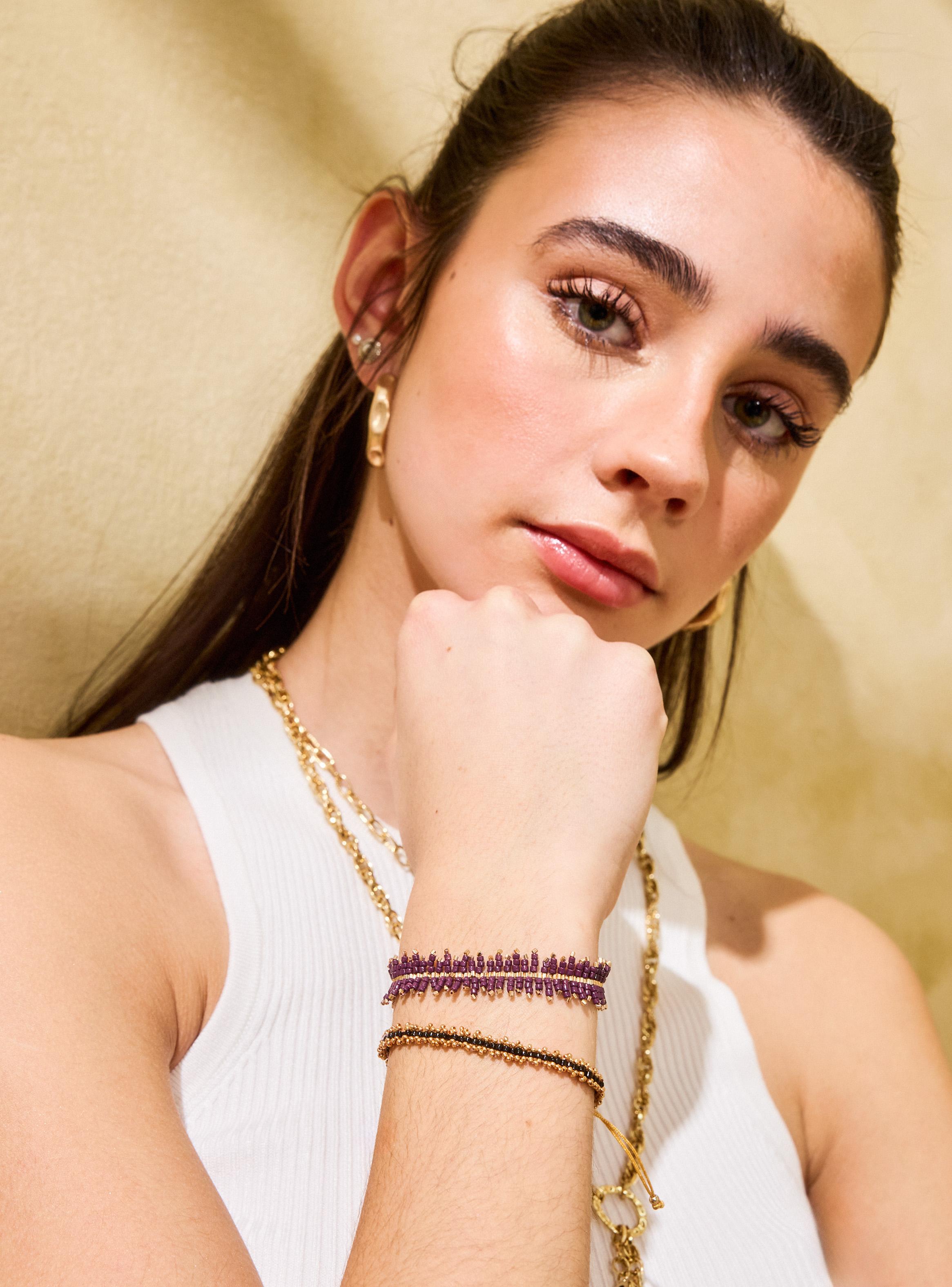 Pulsera Mix Mostacillas con Tira Ajustable-2
