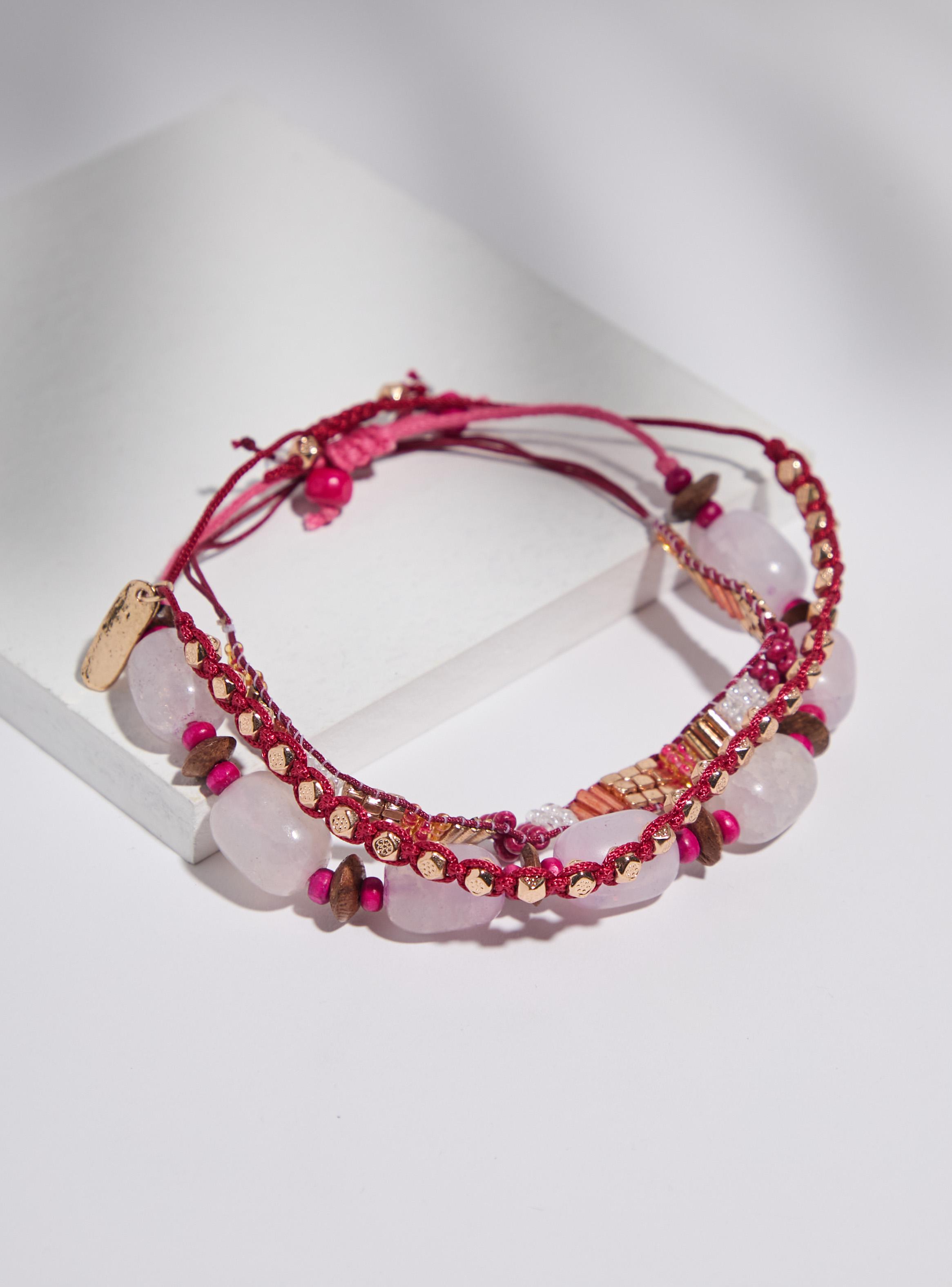 Pulsera Pack Piedras y Mostacillas-0