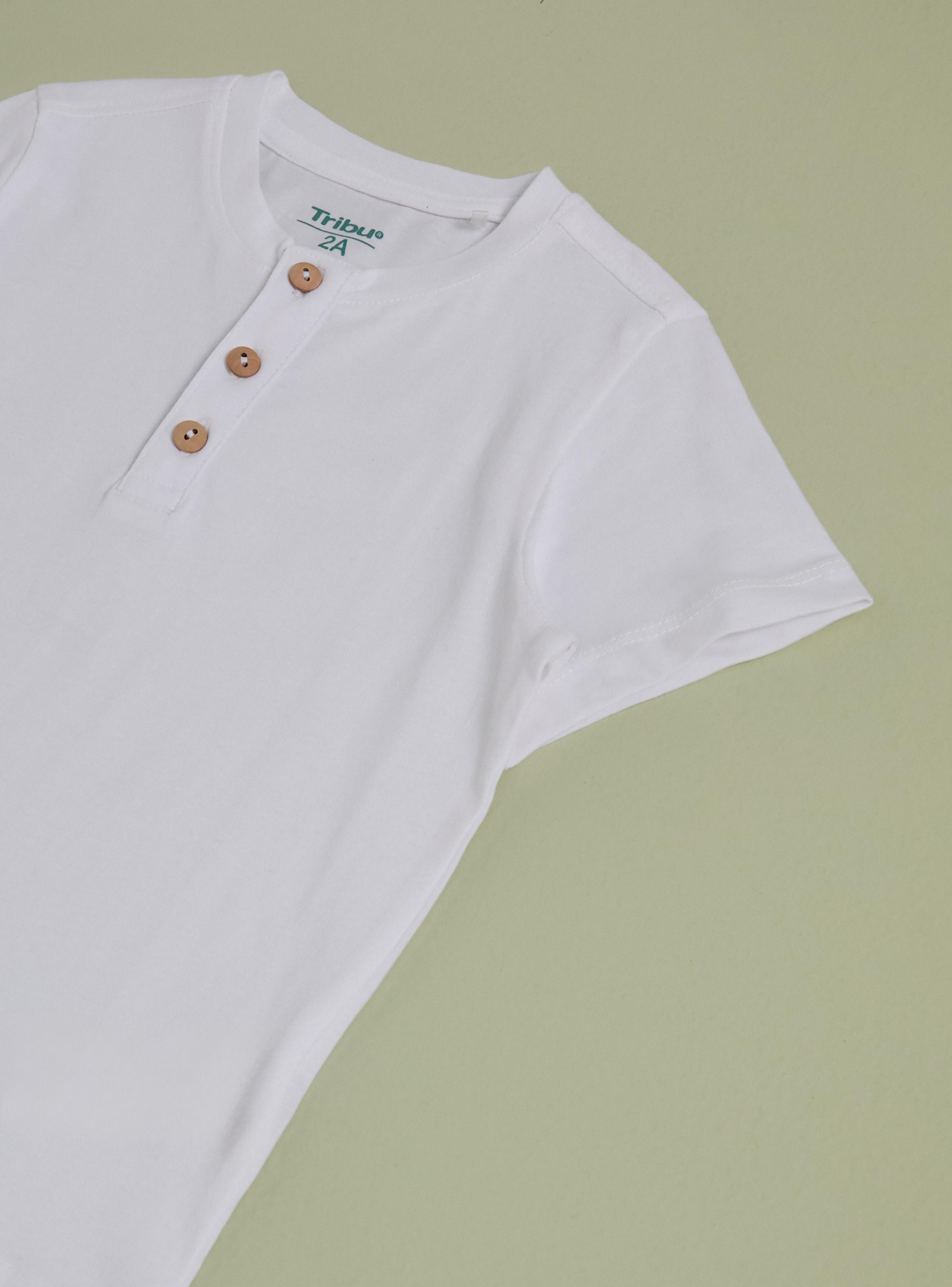 Polera Lisa con Botones Delanteros-2