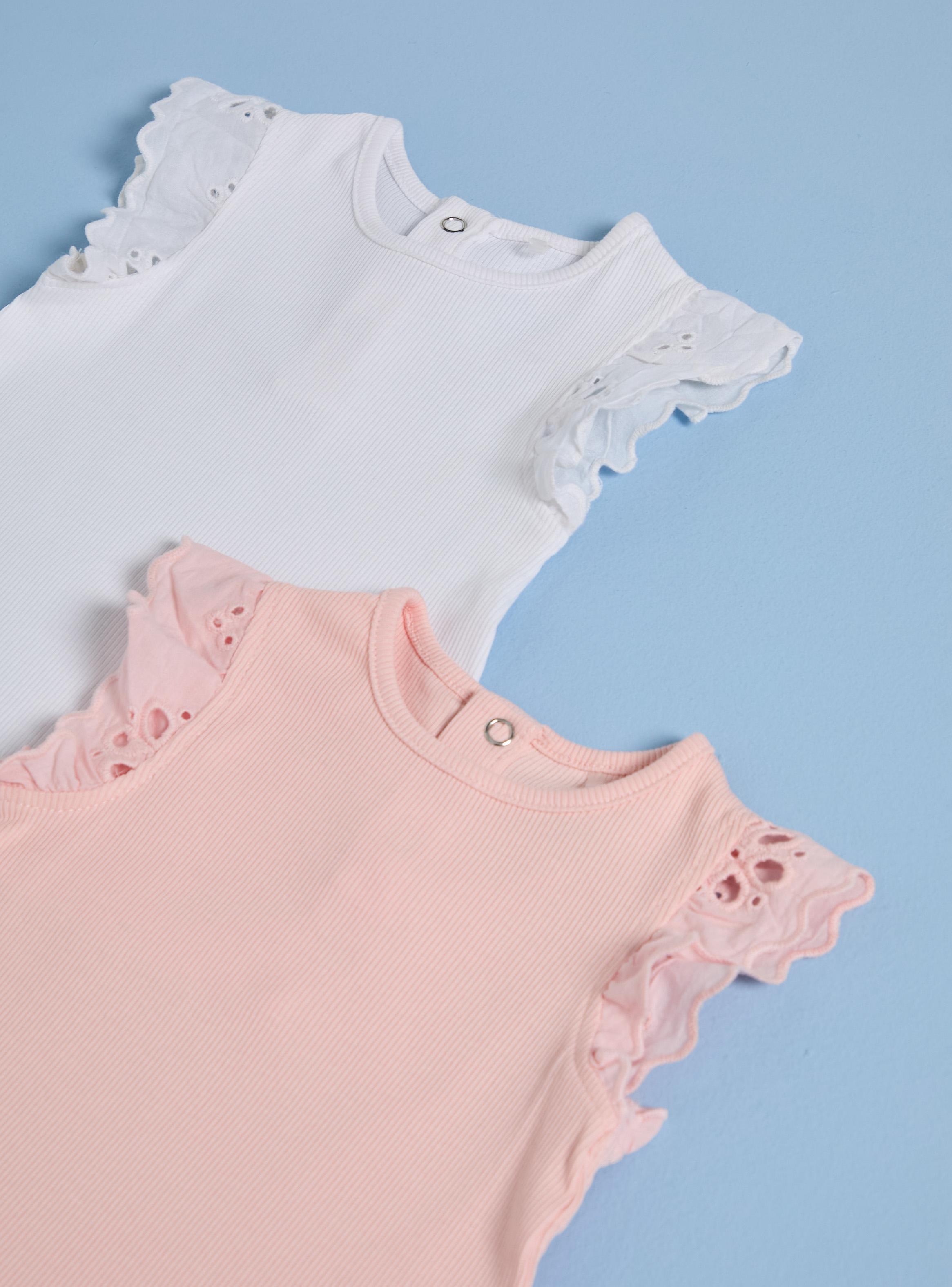 Polera Bipack Lisas con Vuelos en Mangas Broderie-2