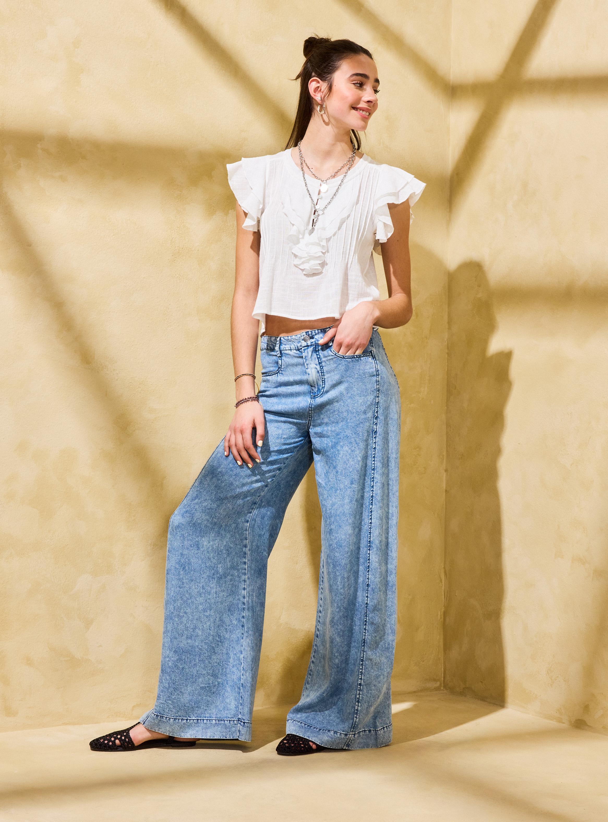 Blusa con Manga Alita y Botones-4