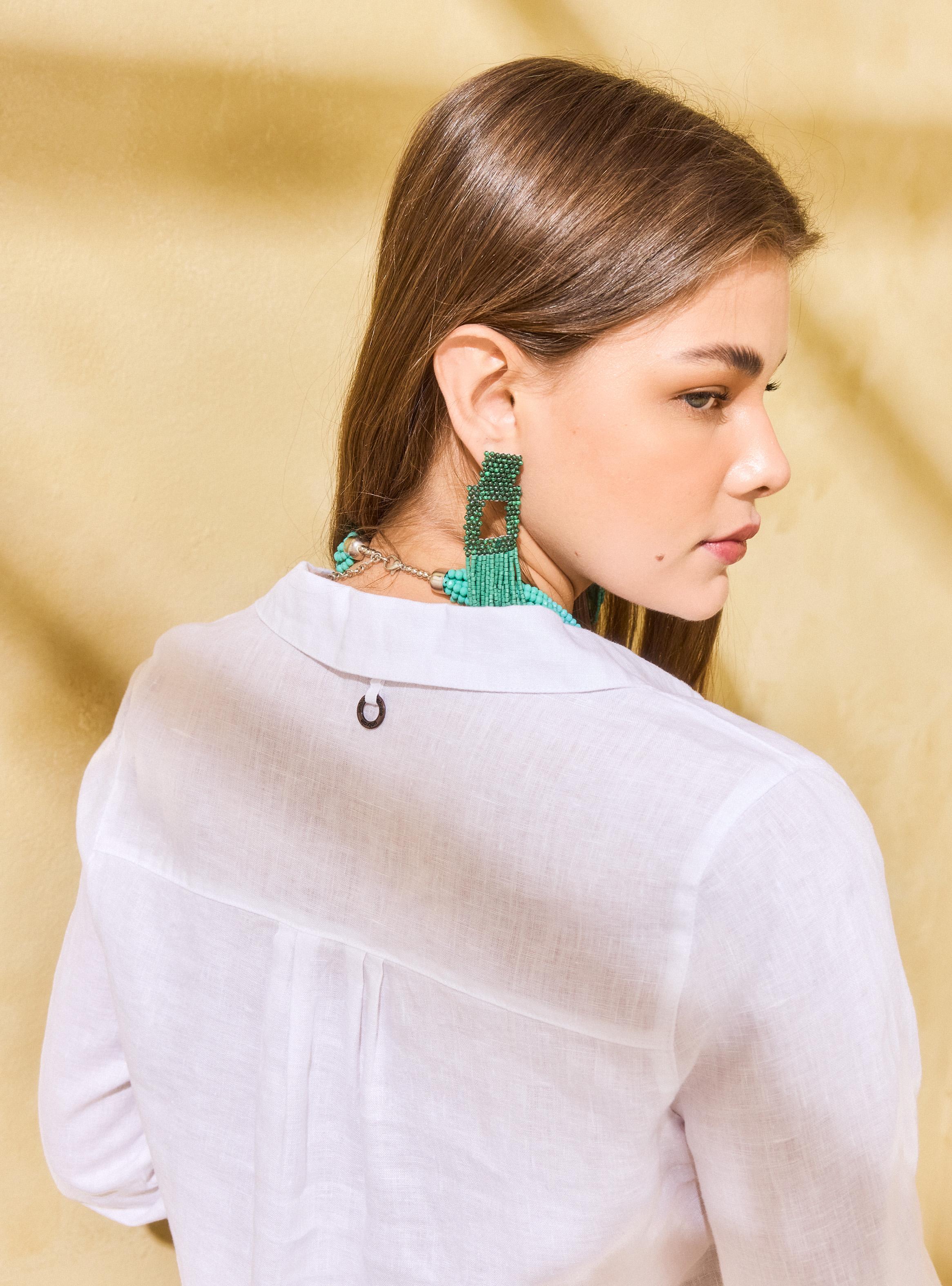 Blusa Lino Bolsillos Delanteros-3
