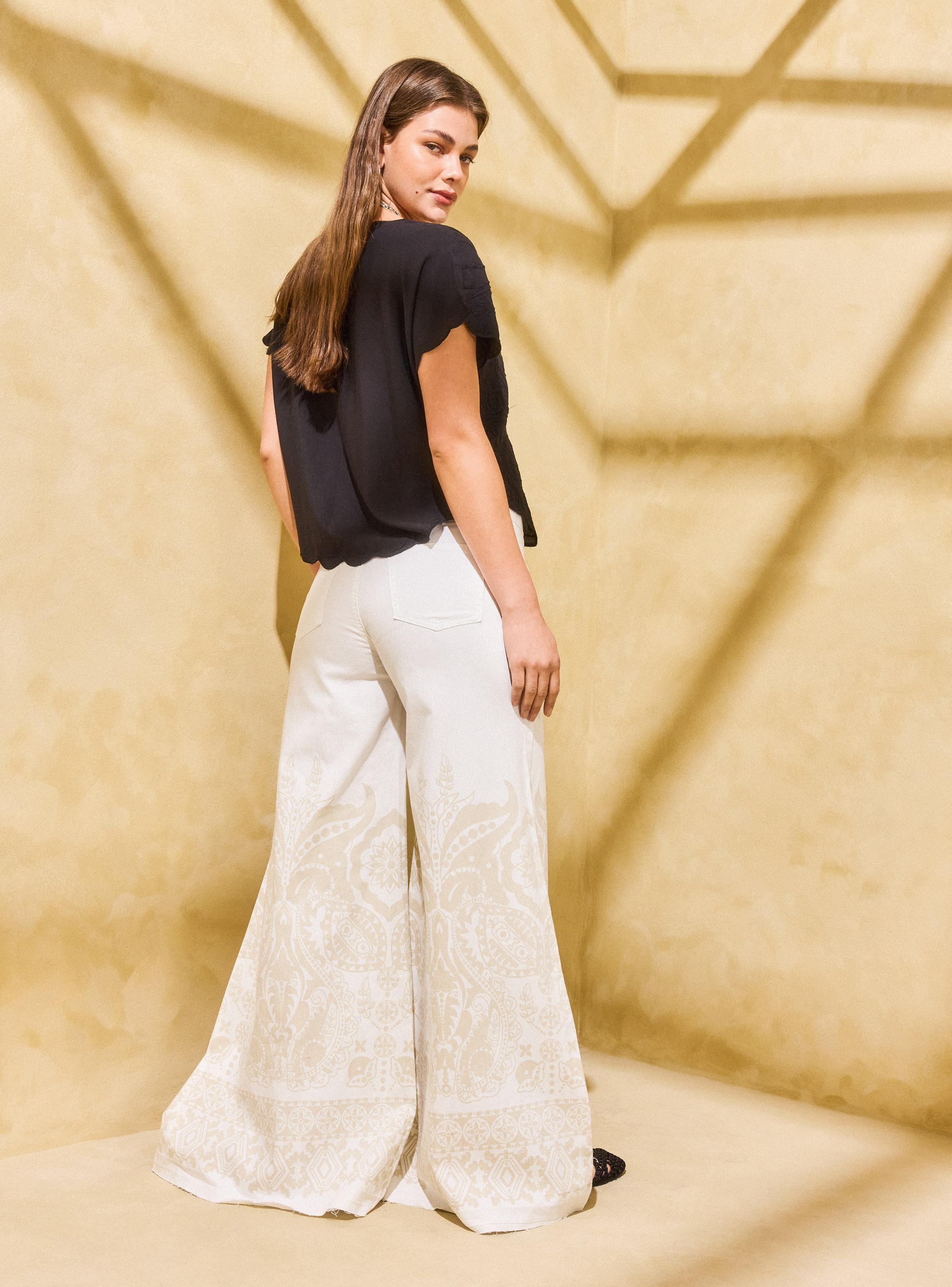Jeans Wide Leg Estampado Abajo-5