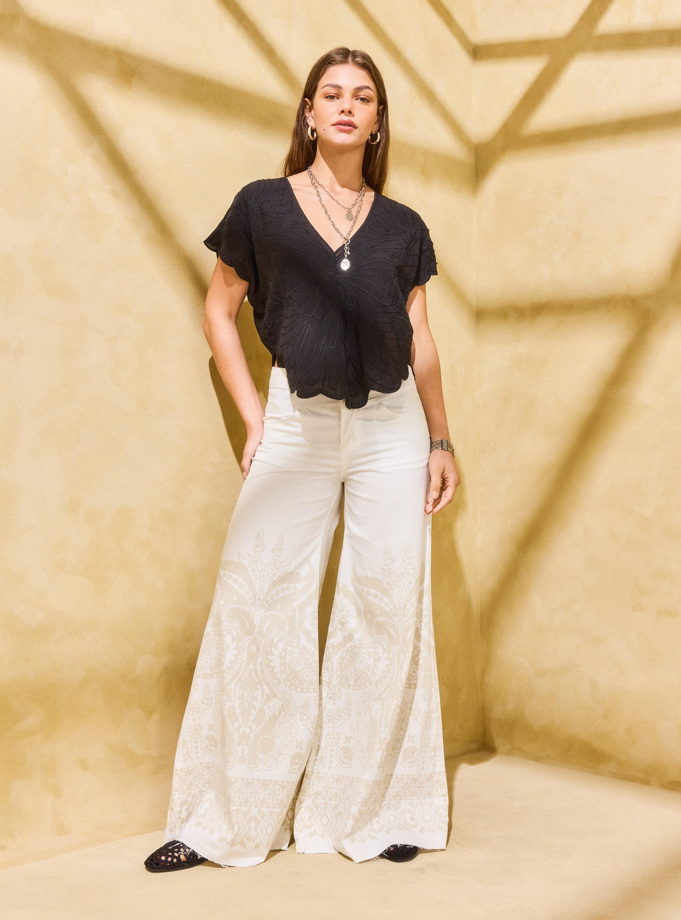 Jeans Wide Leg Estampado Abajo-4