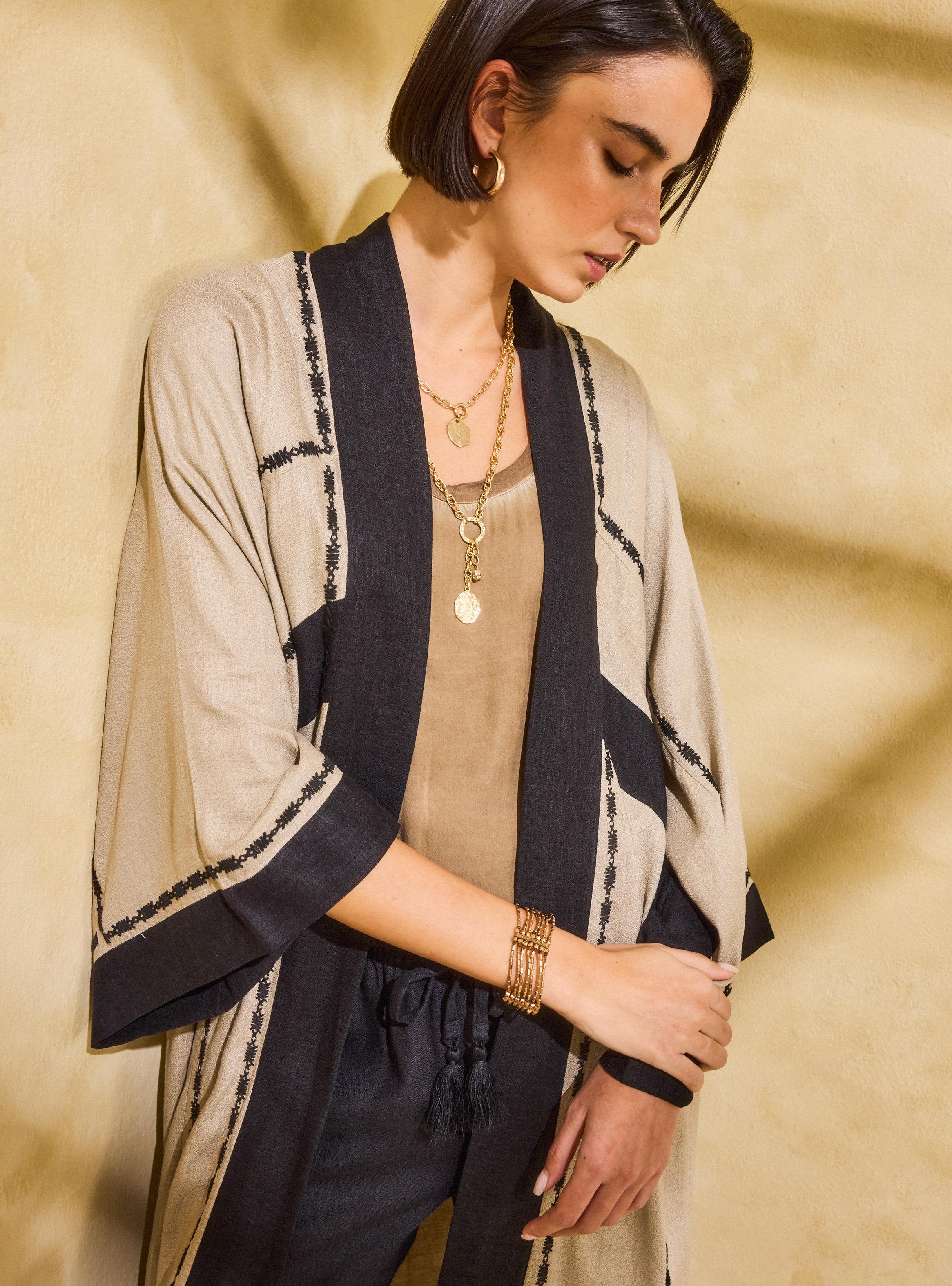 Kimono Bitono Cruzado Bordado-2