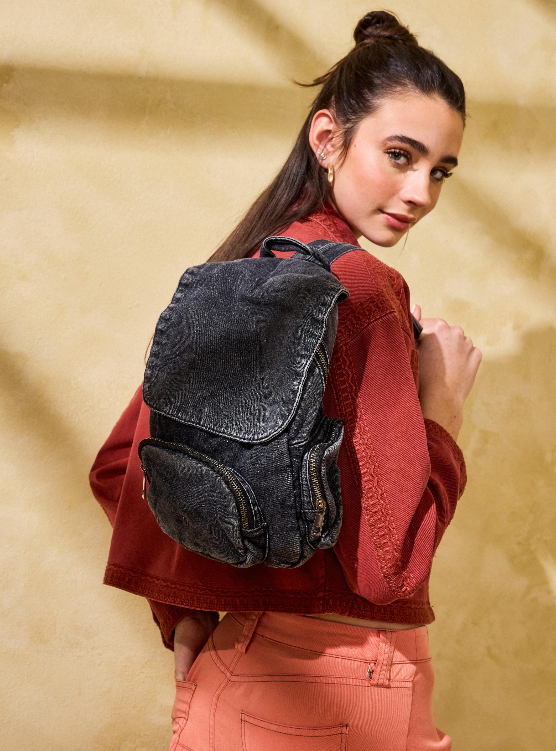 Mochila Urbana Denim Estampado-0