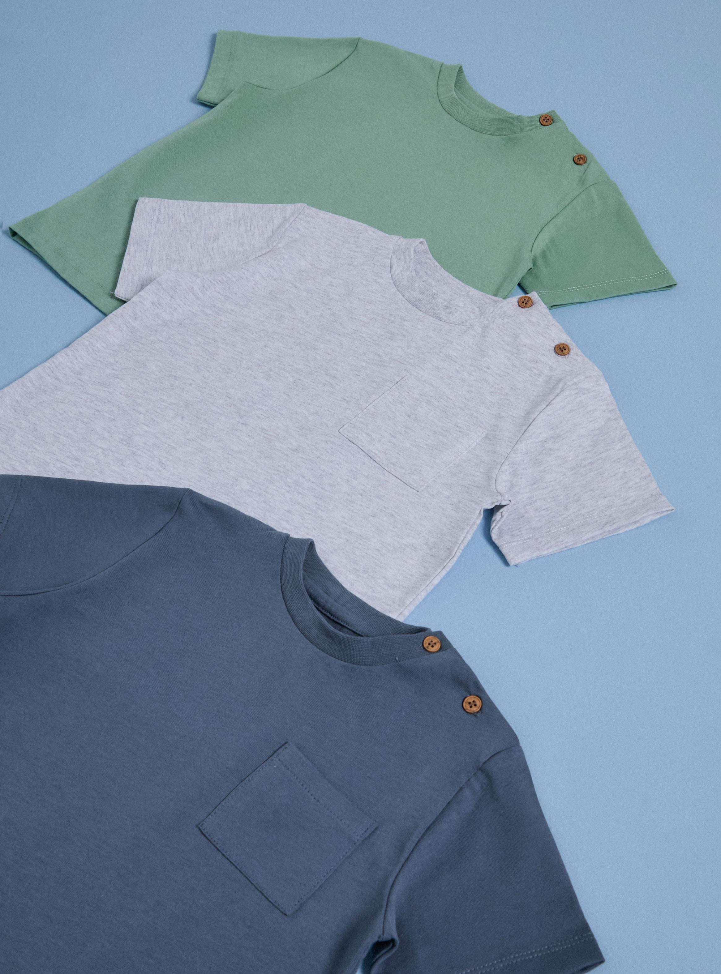 Polera Tripack de Colores Lisos-2