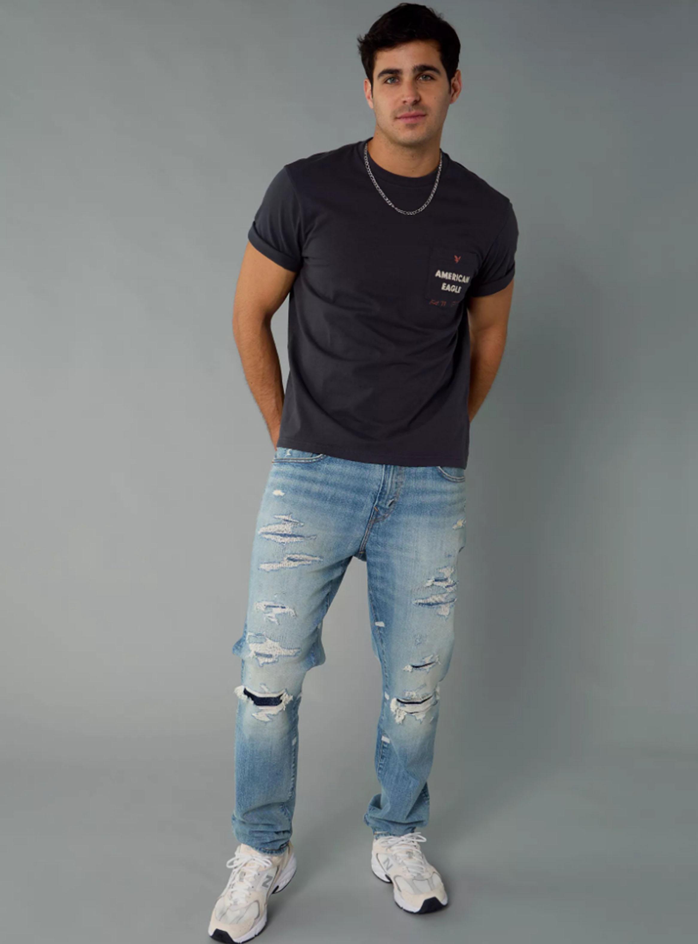 Jeans slim straight roto-2