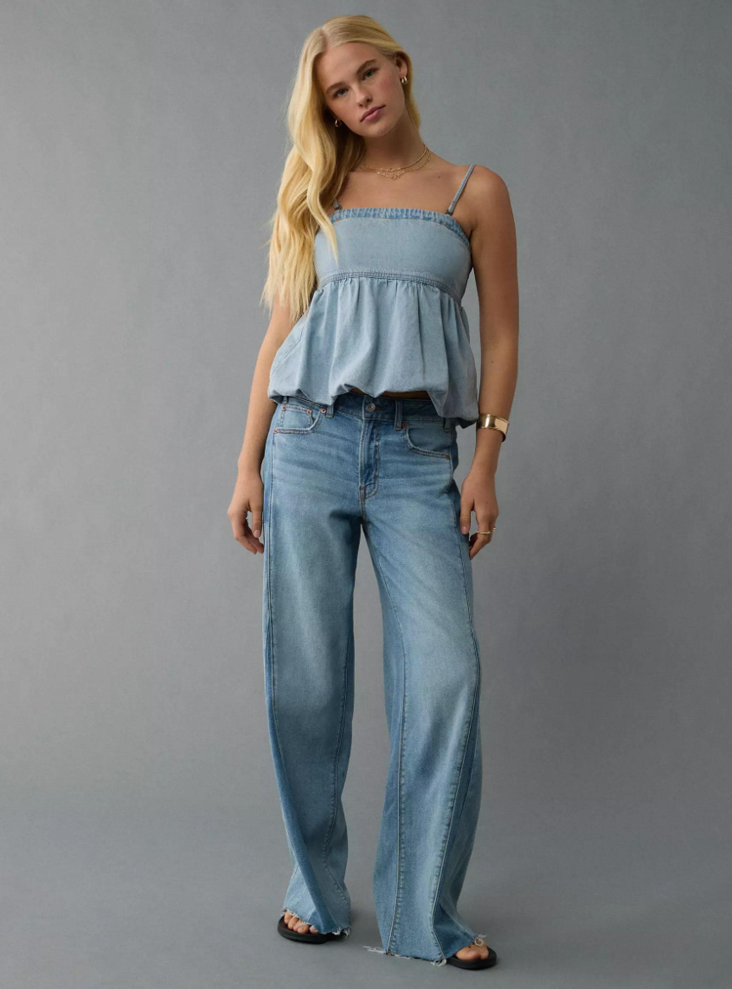 Blusa Tubo Abombado Denim-2