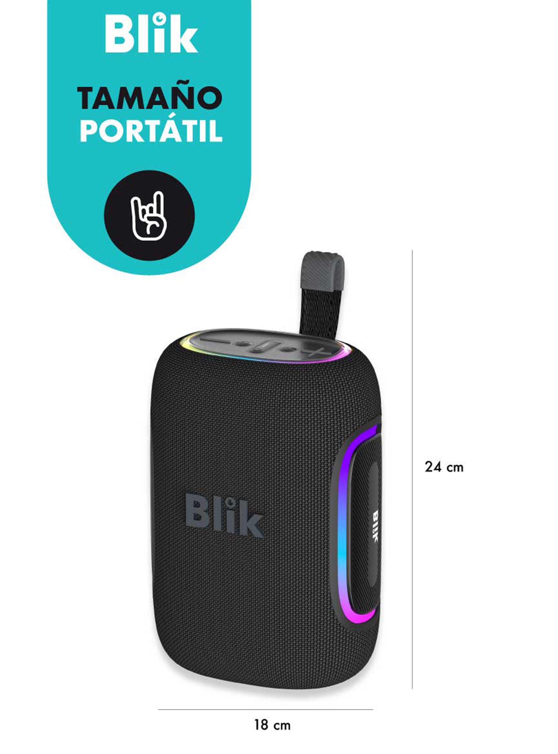 Parlante Bluetooth HypeU3 Negro-4