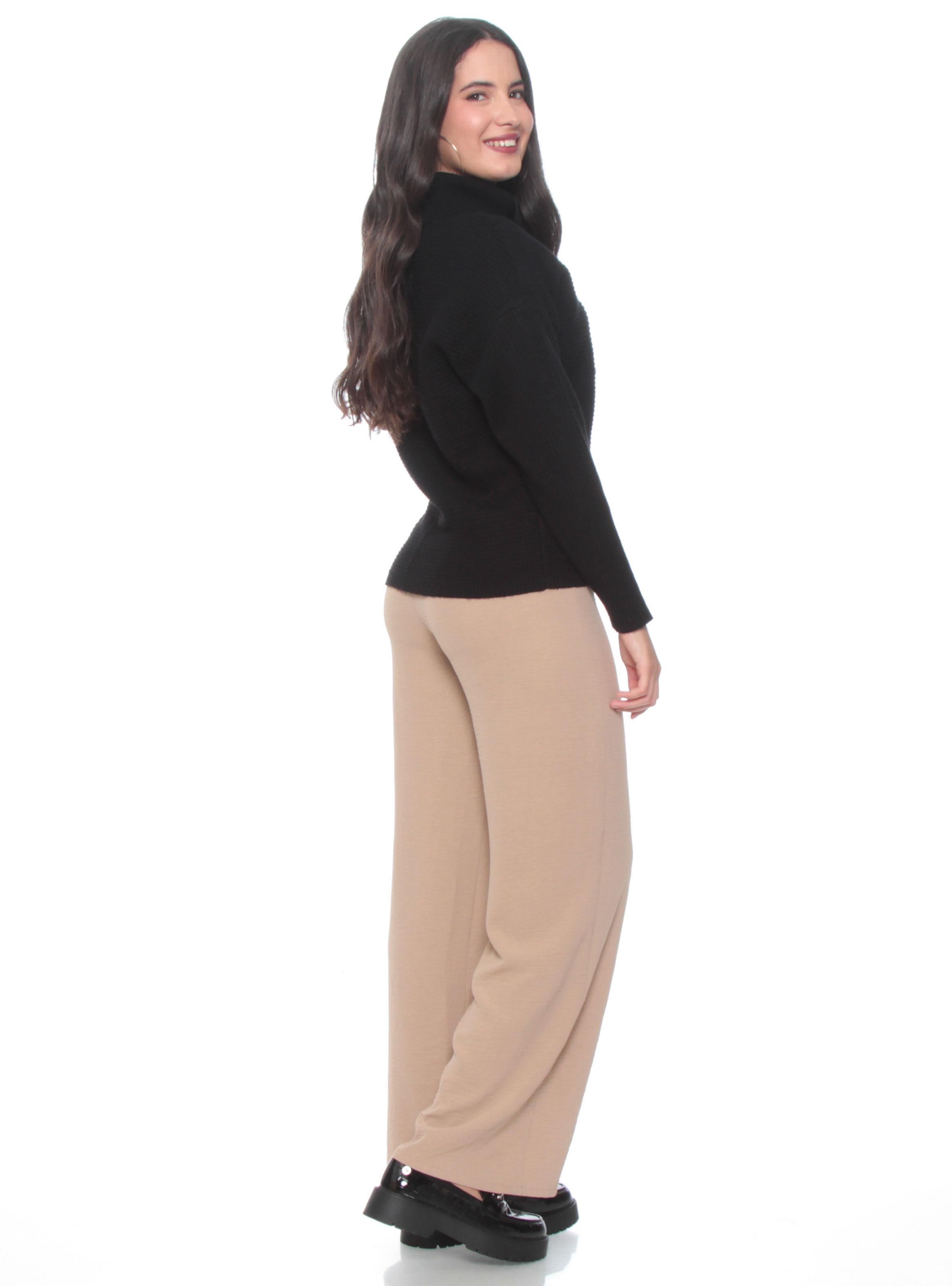 Sweater Manga Larga Cuello Alto-4