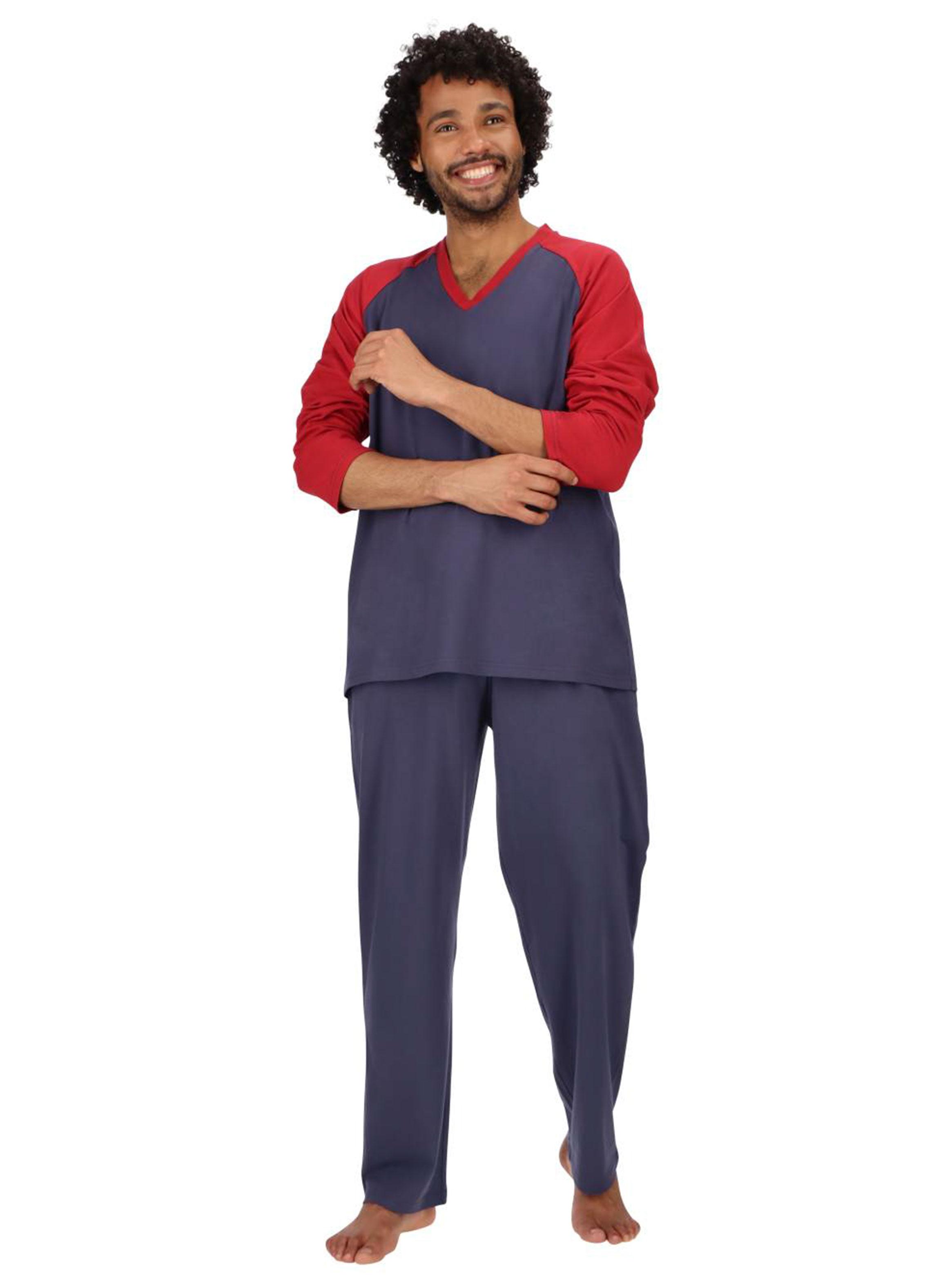 Pijama Largo Algodón-0