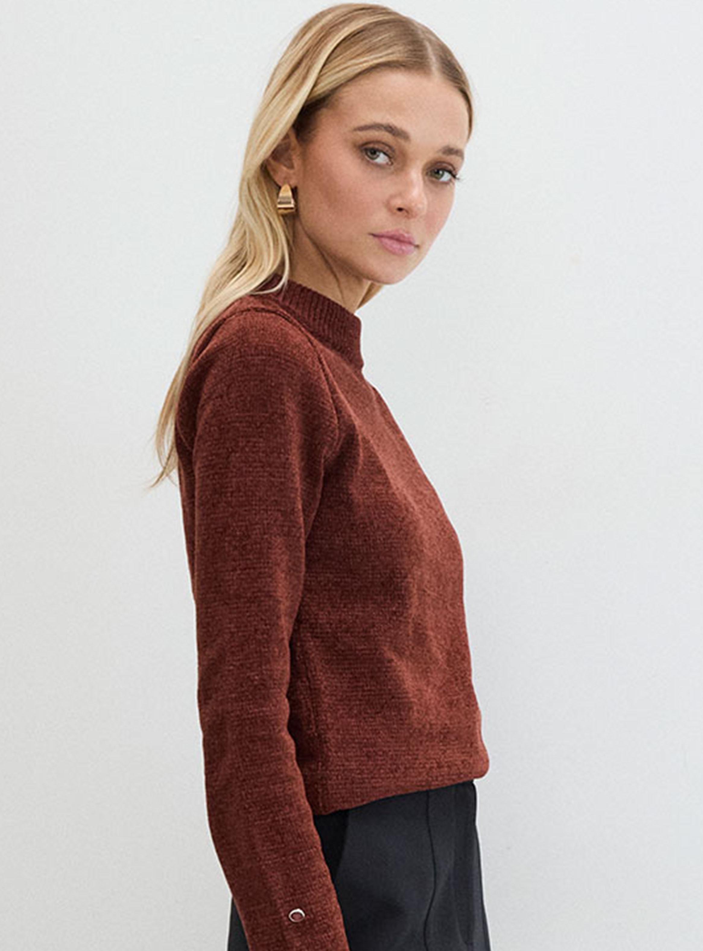 Sweater Chenille con Abertura en Manga-2