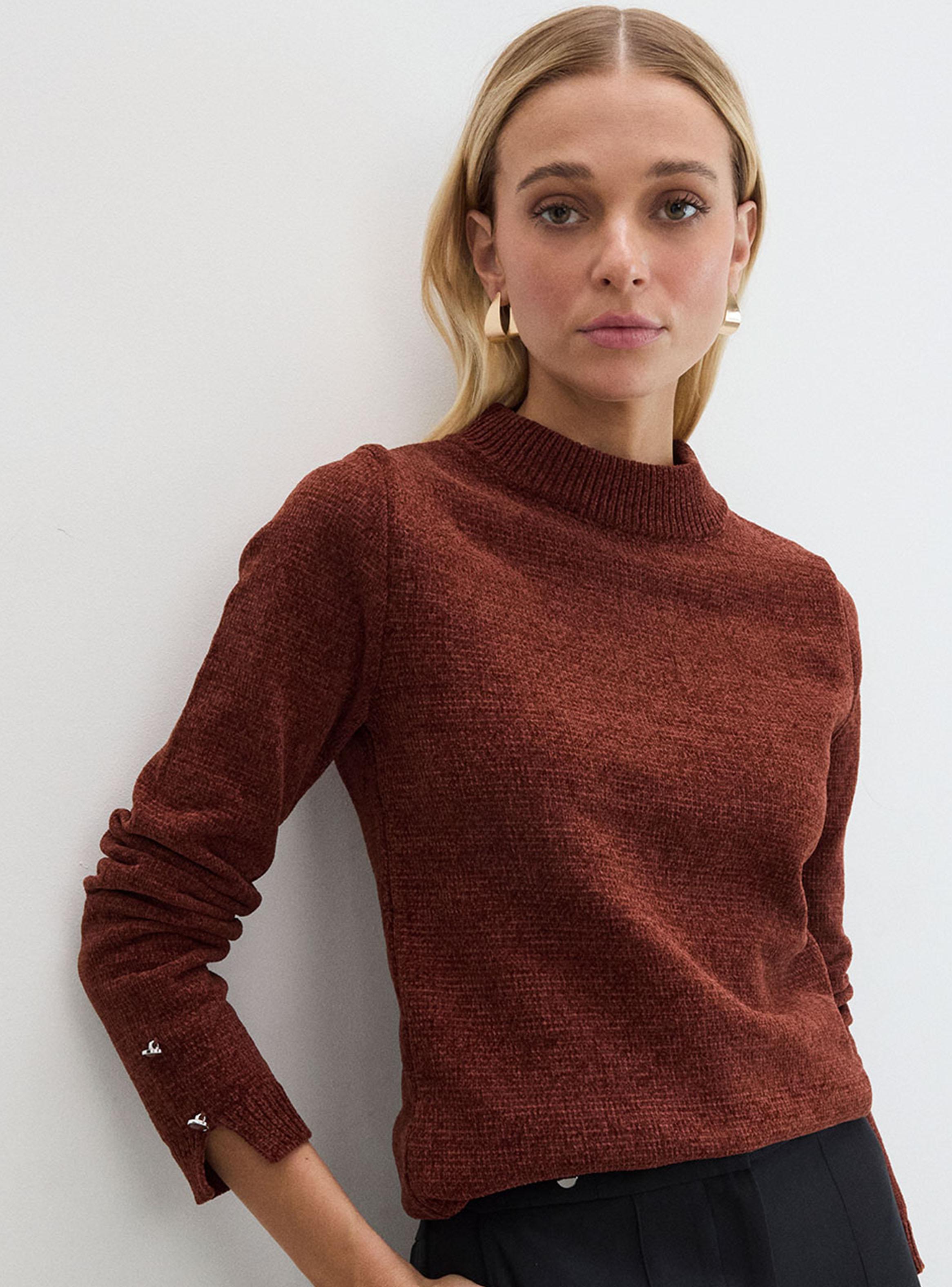 Sweater Chenille con Abertura en Manga-0