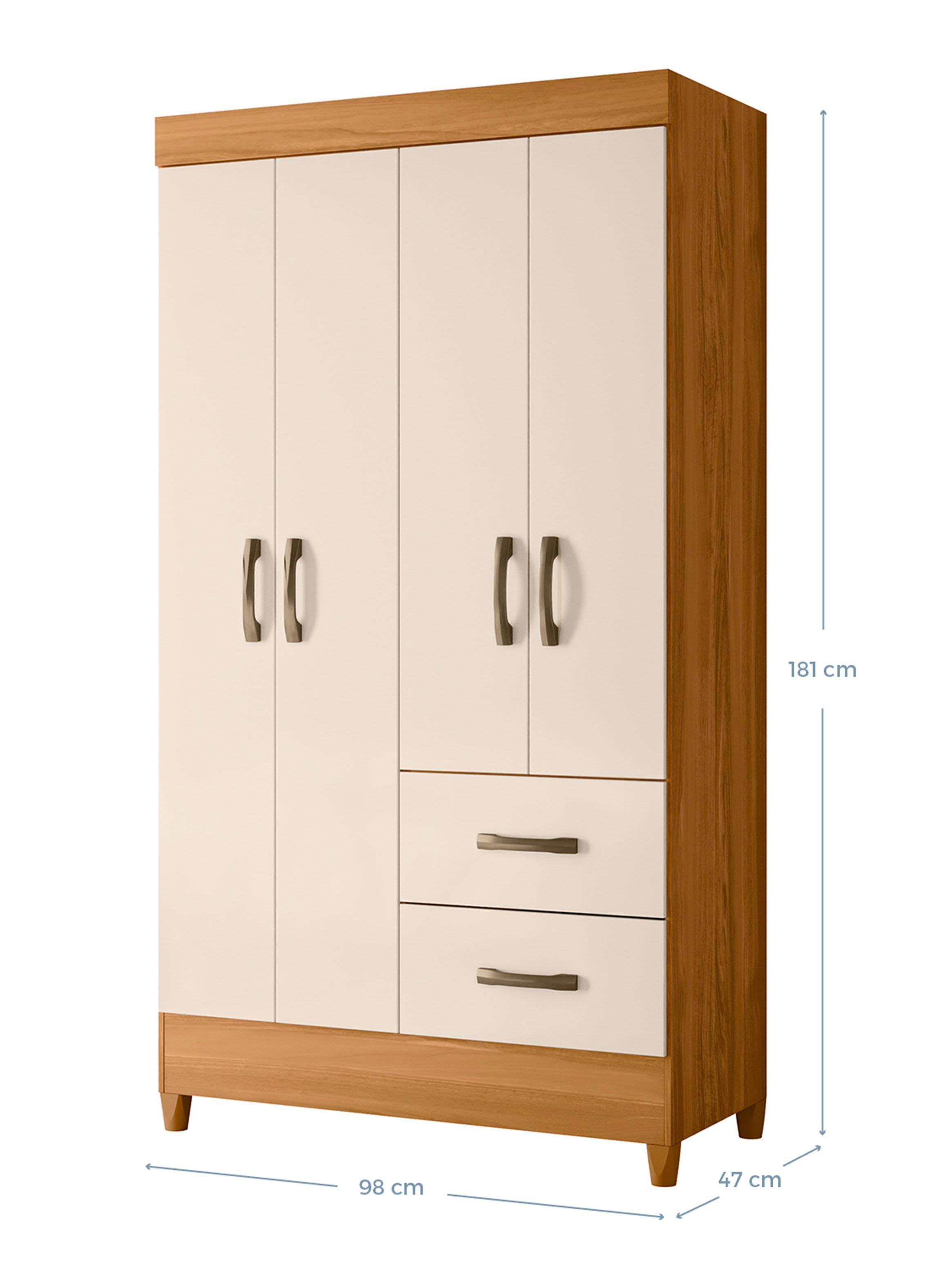 Combo Clóset 6 Puertas + Clóset 4 Puertas Beige-2