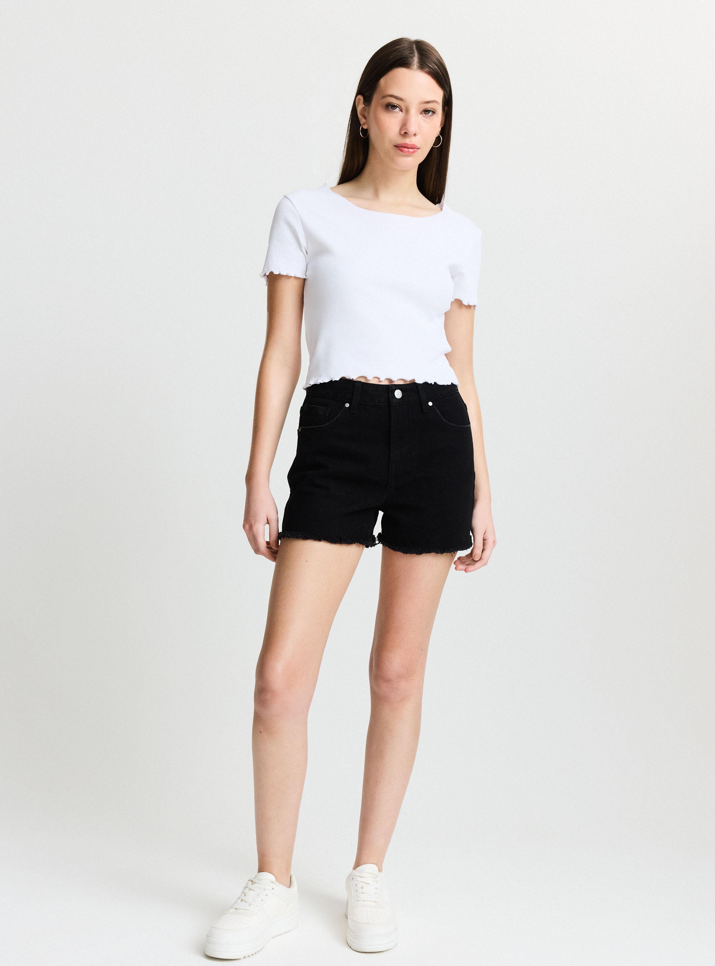 Short Roturas con Scrunchie-4