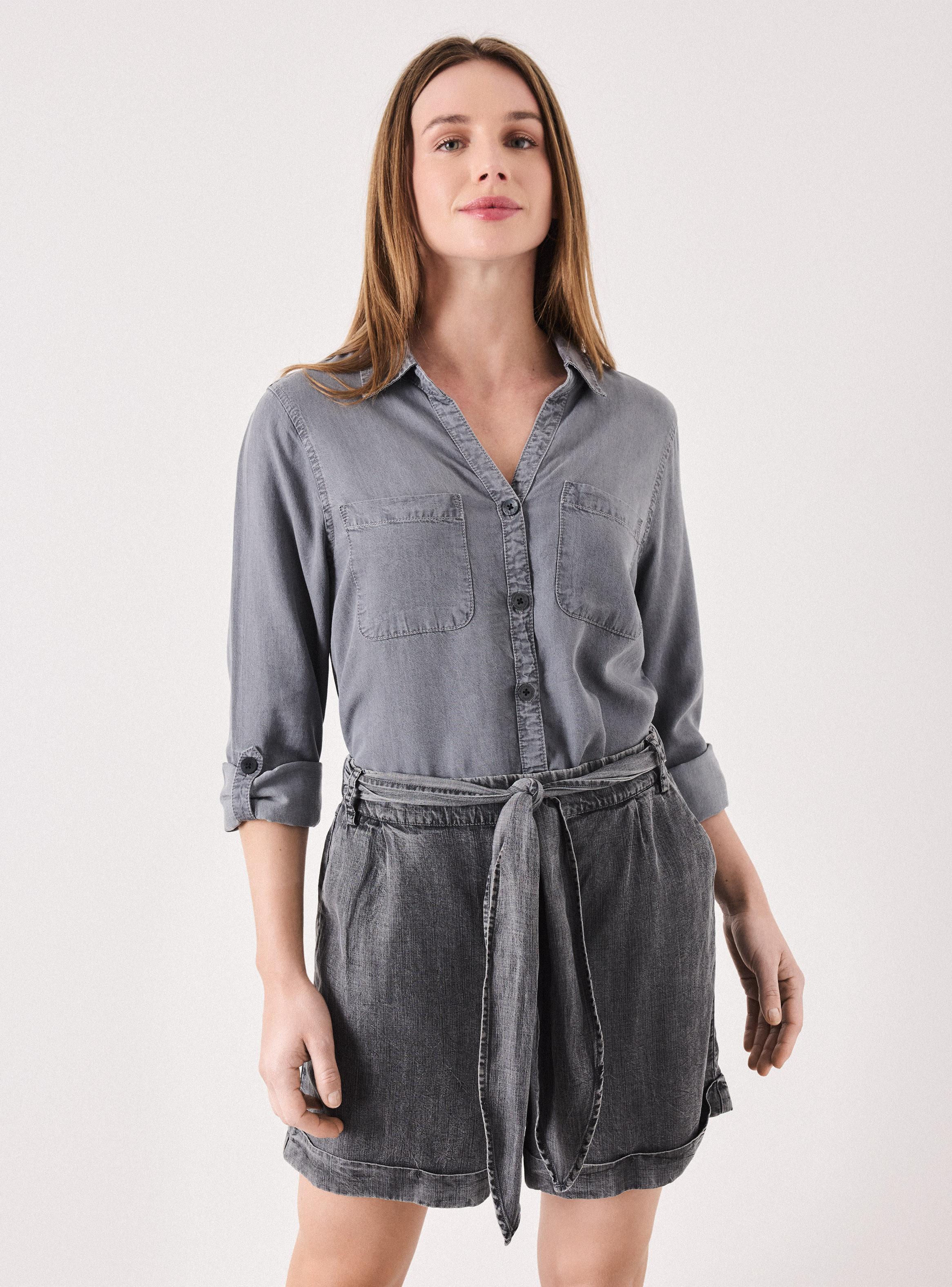 Blusa Denim Básica-0