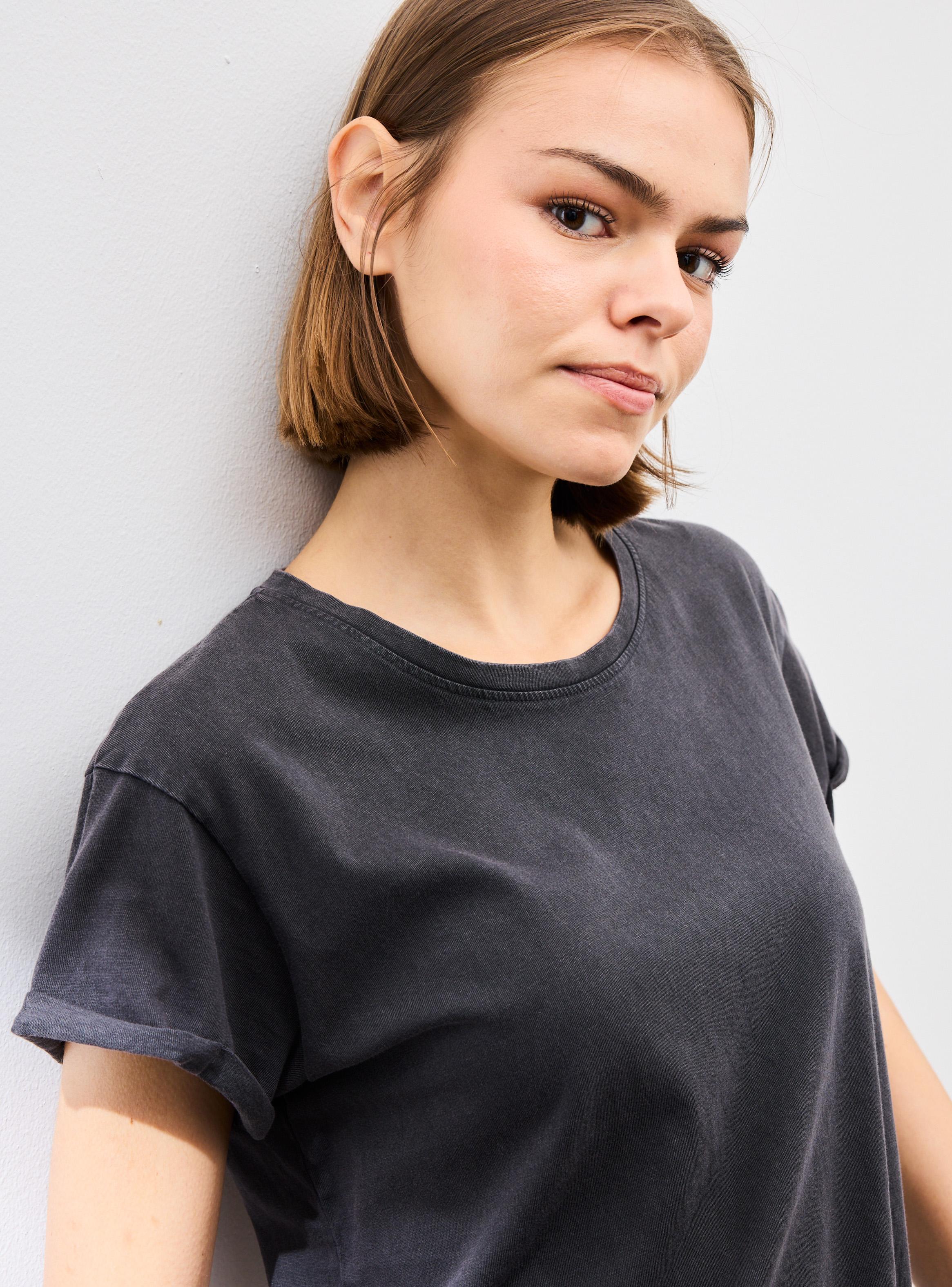 Polera Manga Corta con Efecto Lavado-2