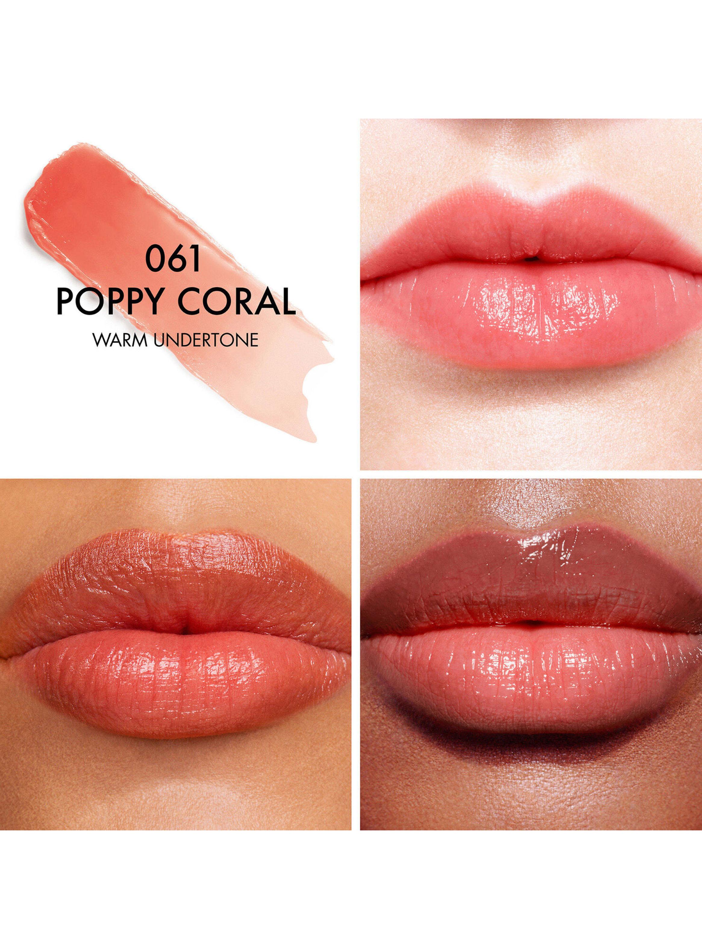 Dior Addict Lip Glow 061 Poppy Coral Subtono Cálido 3.20g-2