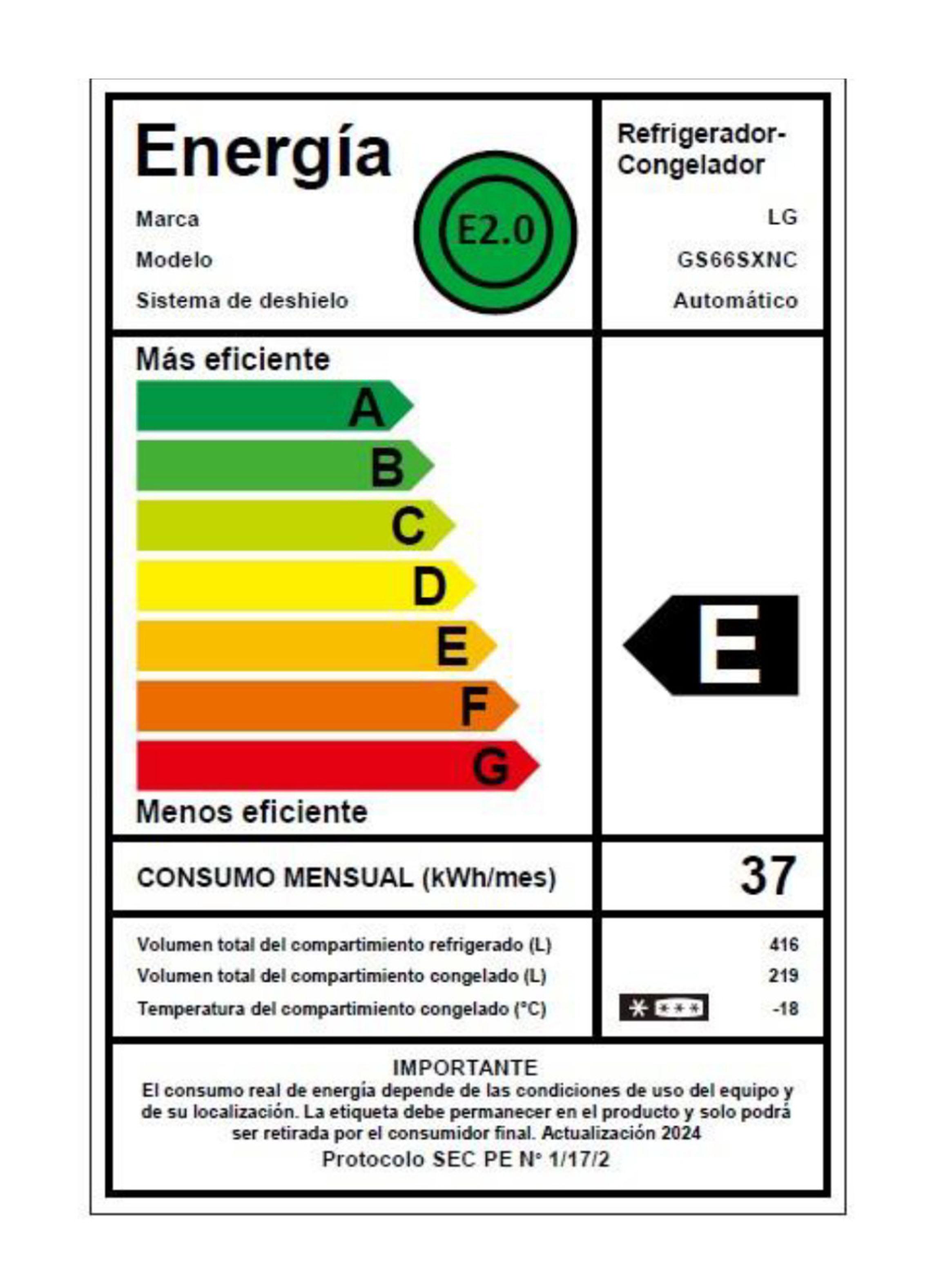 Refrigerador Side by Side No Frost 598 litros GS66SXNC Instaview-9