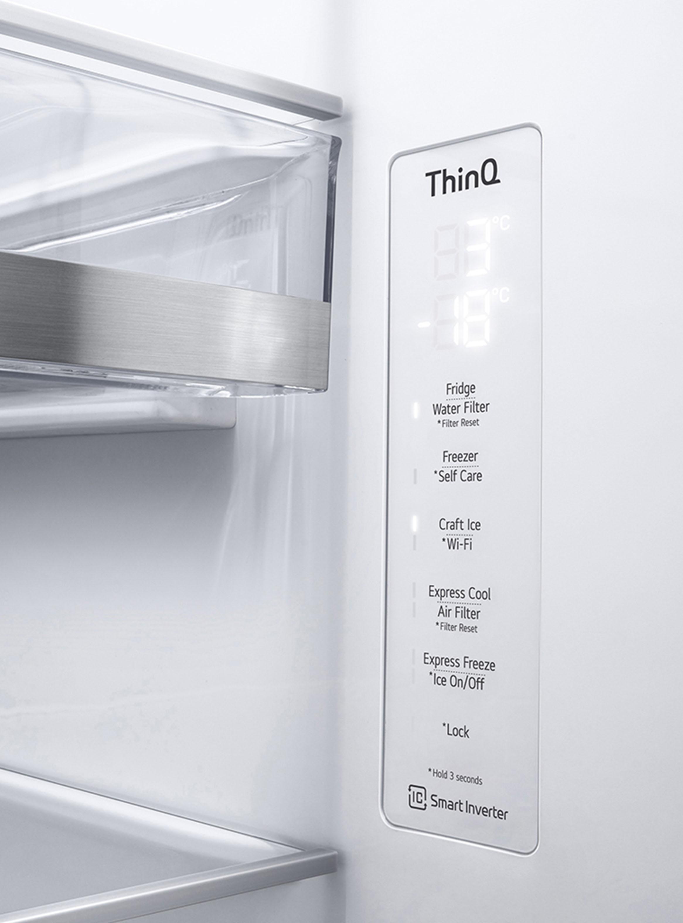 Refrigerador Side by Side No Frost 635 Litros GS66SXNC Instaview-7