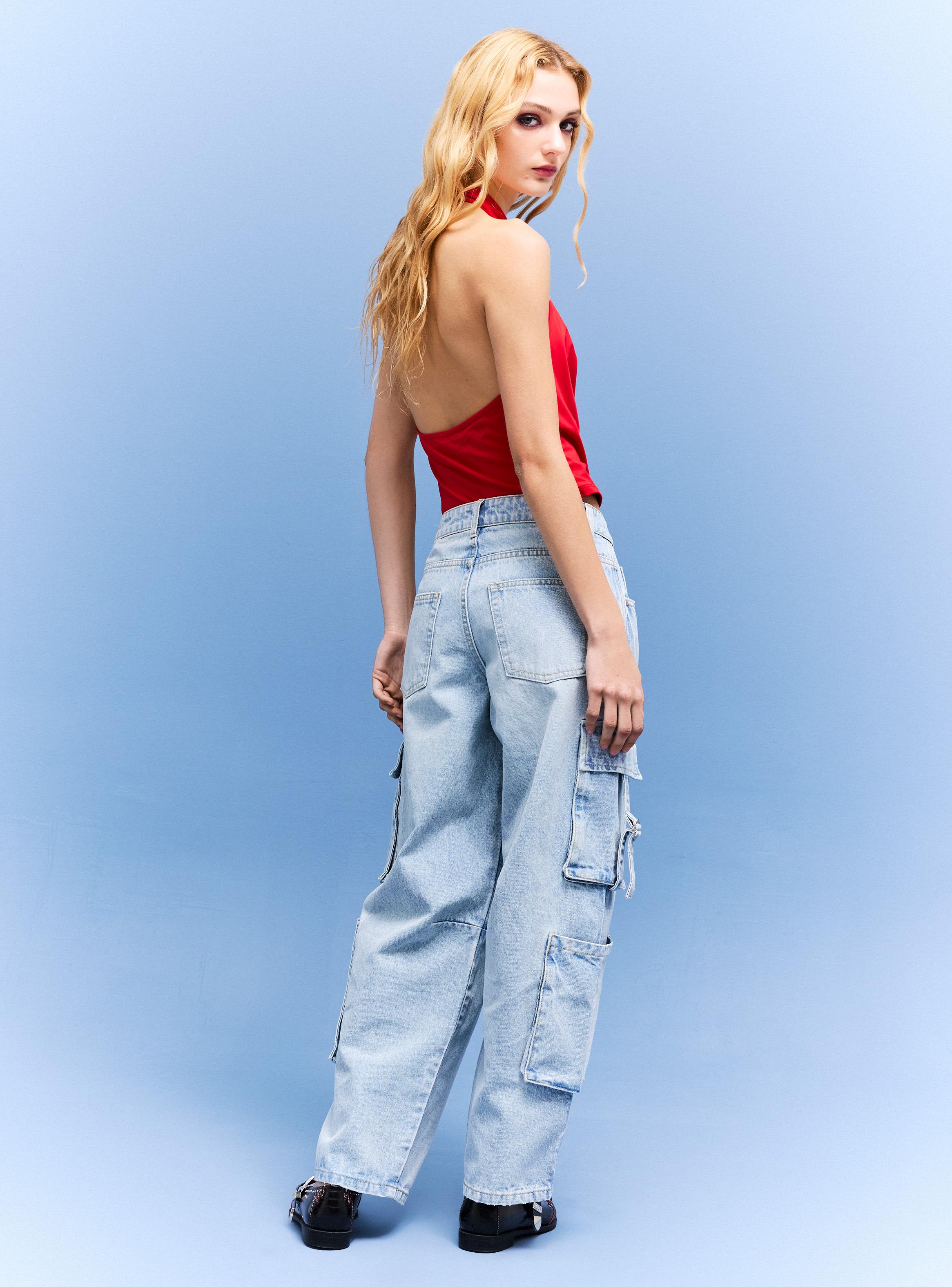 Jeans Balloon Cargo Multi Bolsillos-5