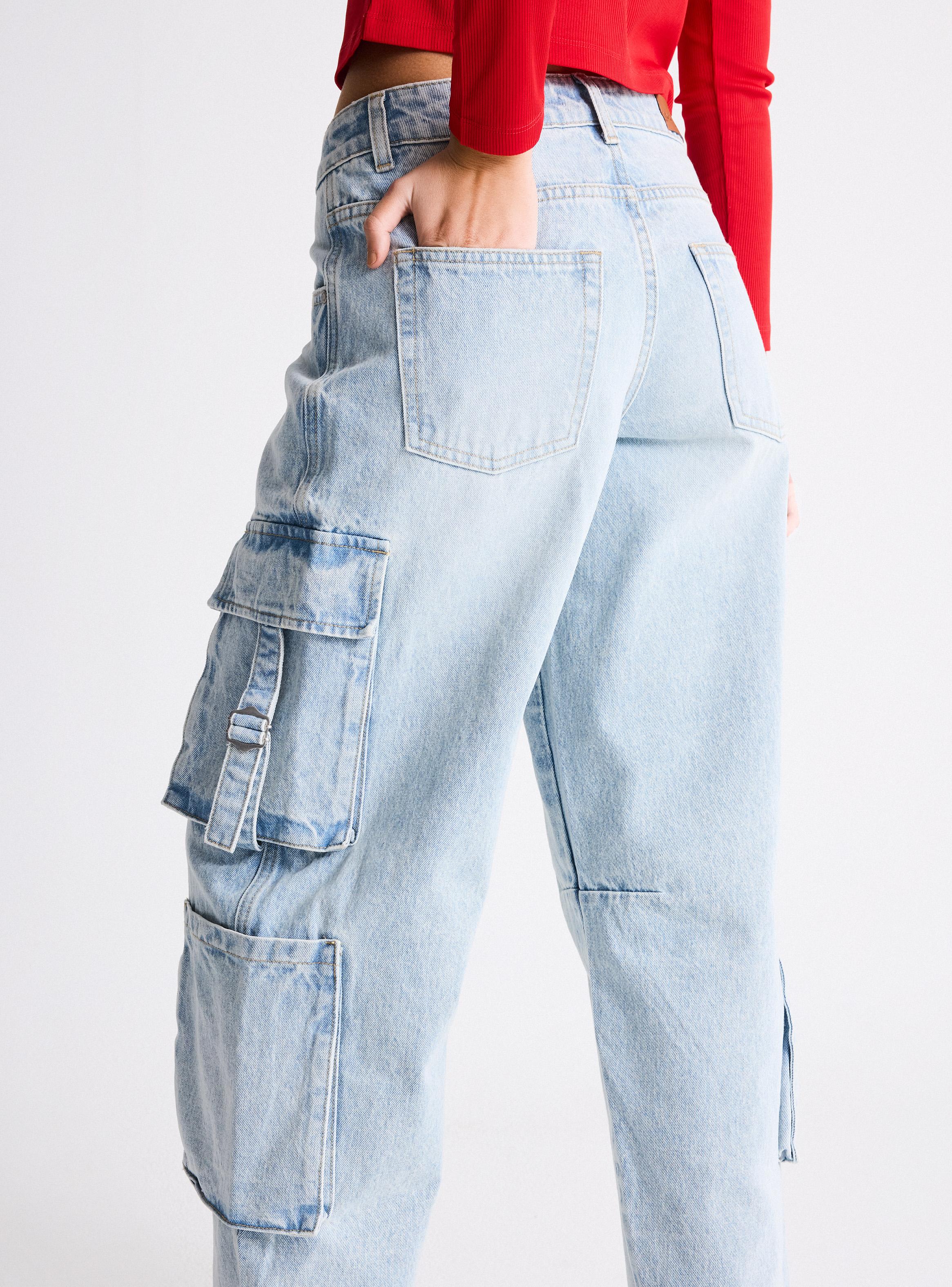 Jeans Balloon Cargo Multi Bolsillos-3