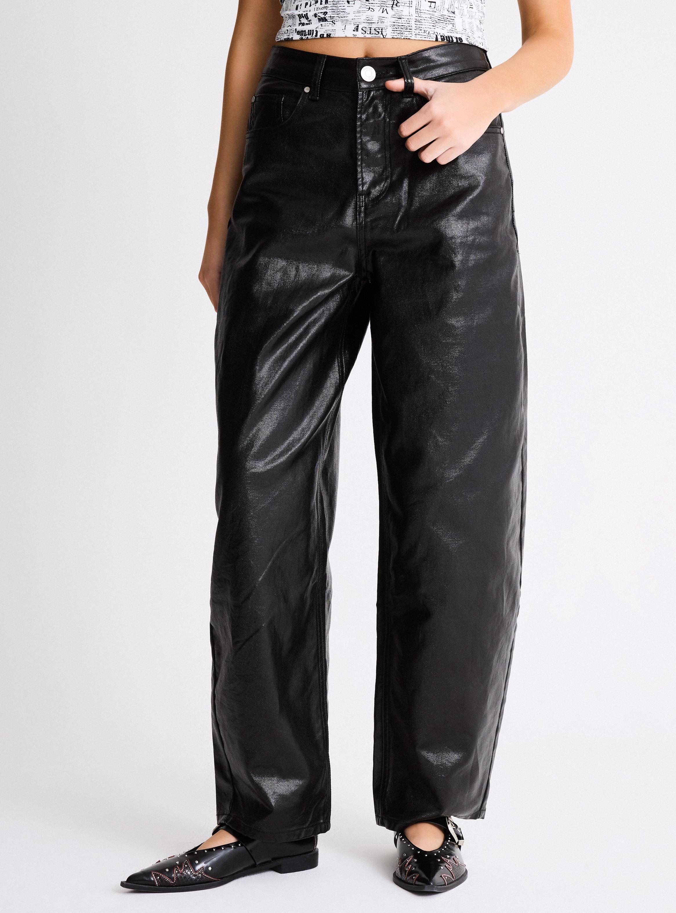 Jeans Balloon Coated Look-0