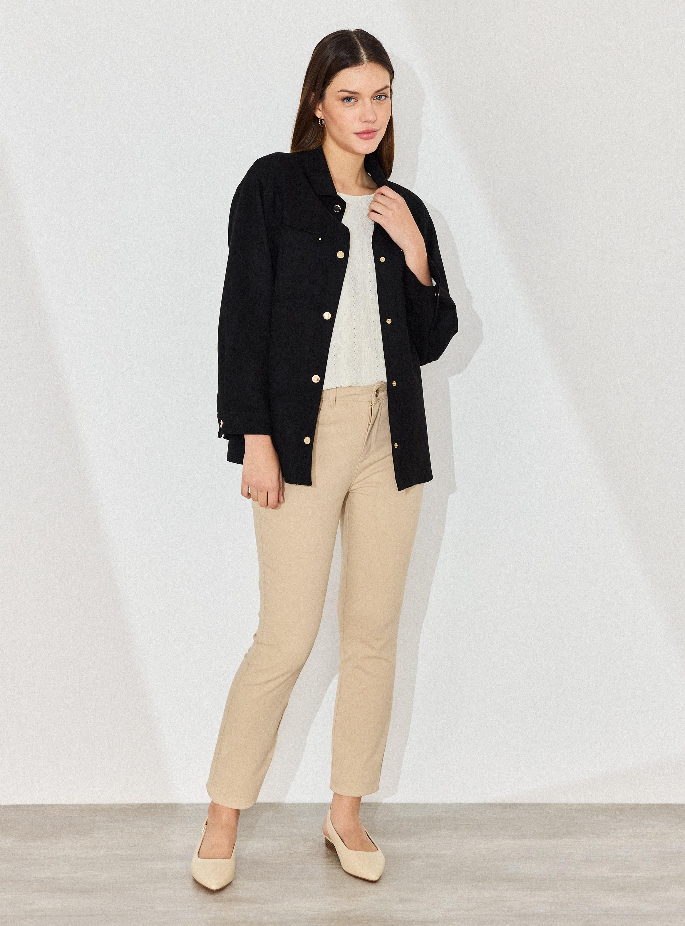 Chaqueta Sobre Camisa Agamuzada-4