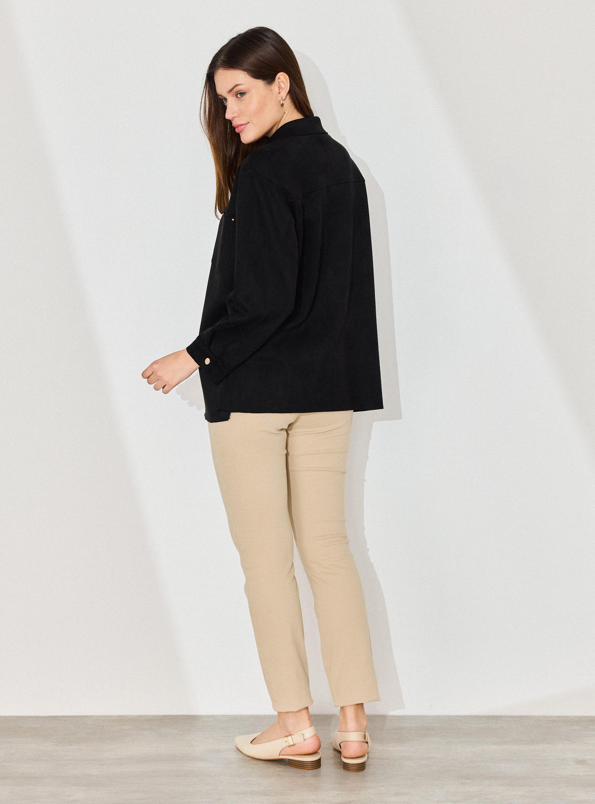 Chaqueta Sobre Camisa Agamuzada-5