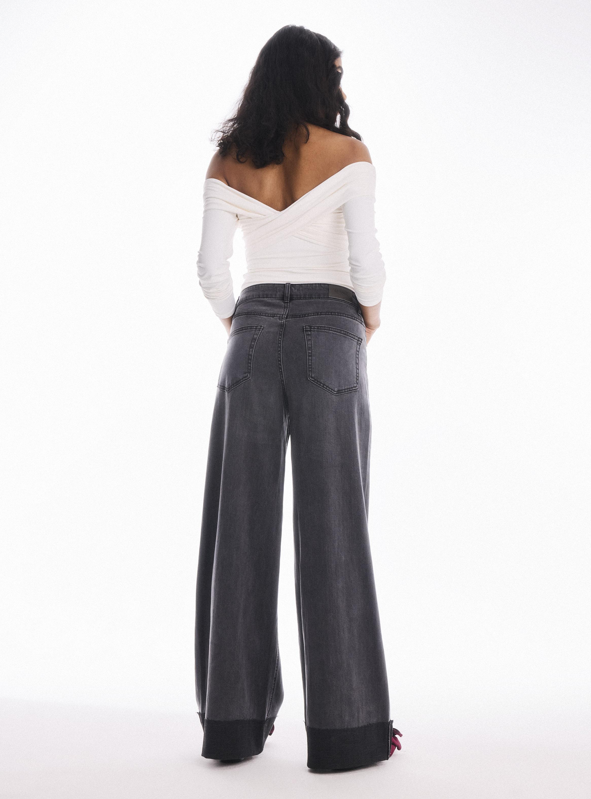 Jeans Wide Leg Basta Roll Up-5
