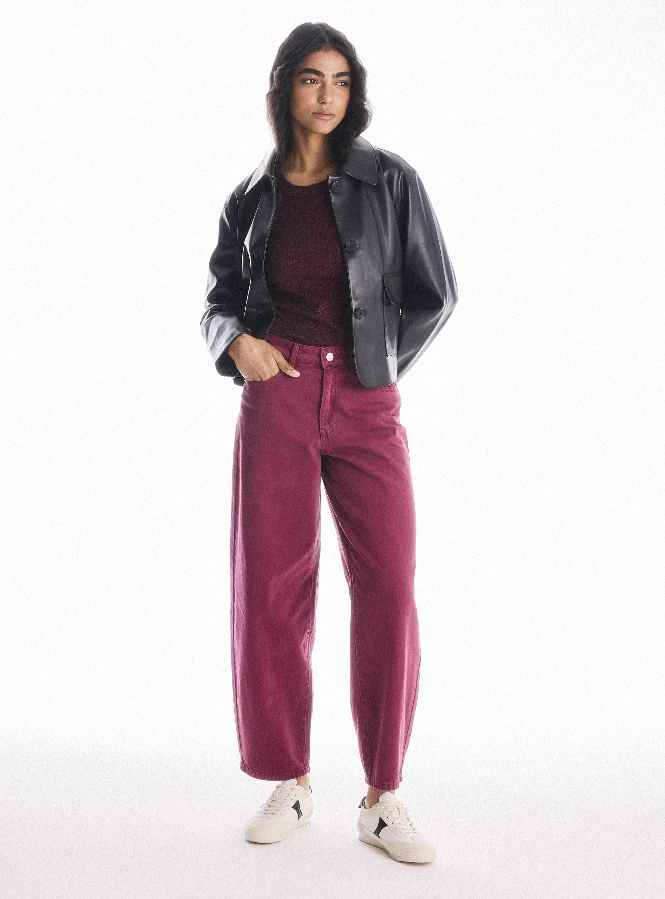 Chaqueta Tracker Efecto Cuero con Bolsillos-4