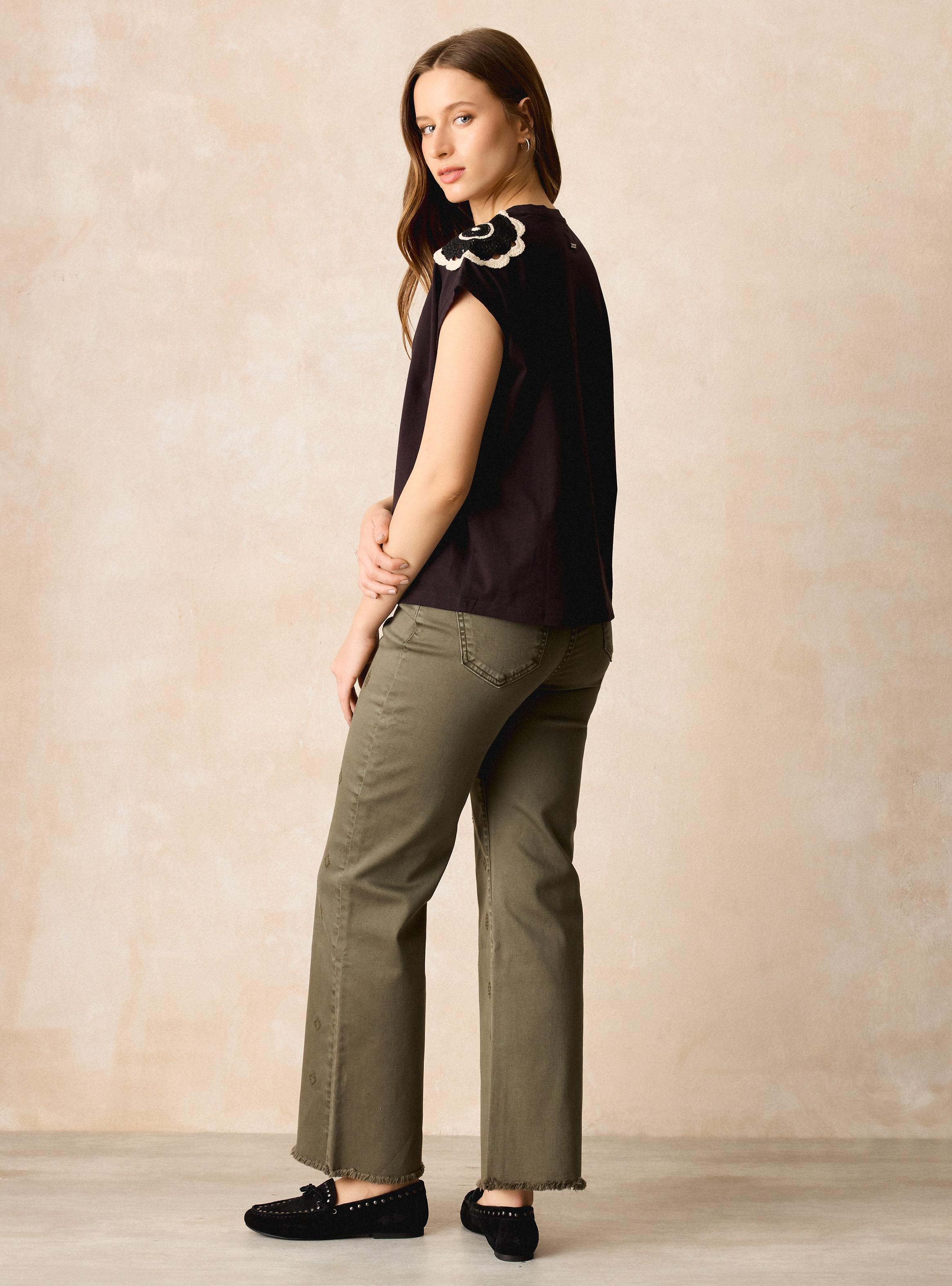 Jeans Bordado Color-5