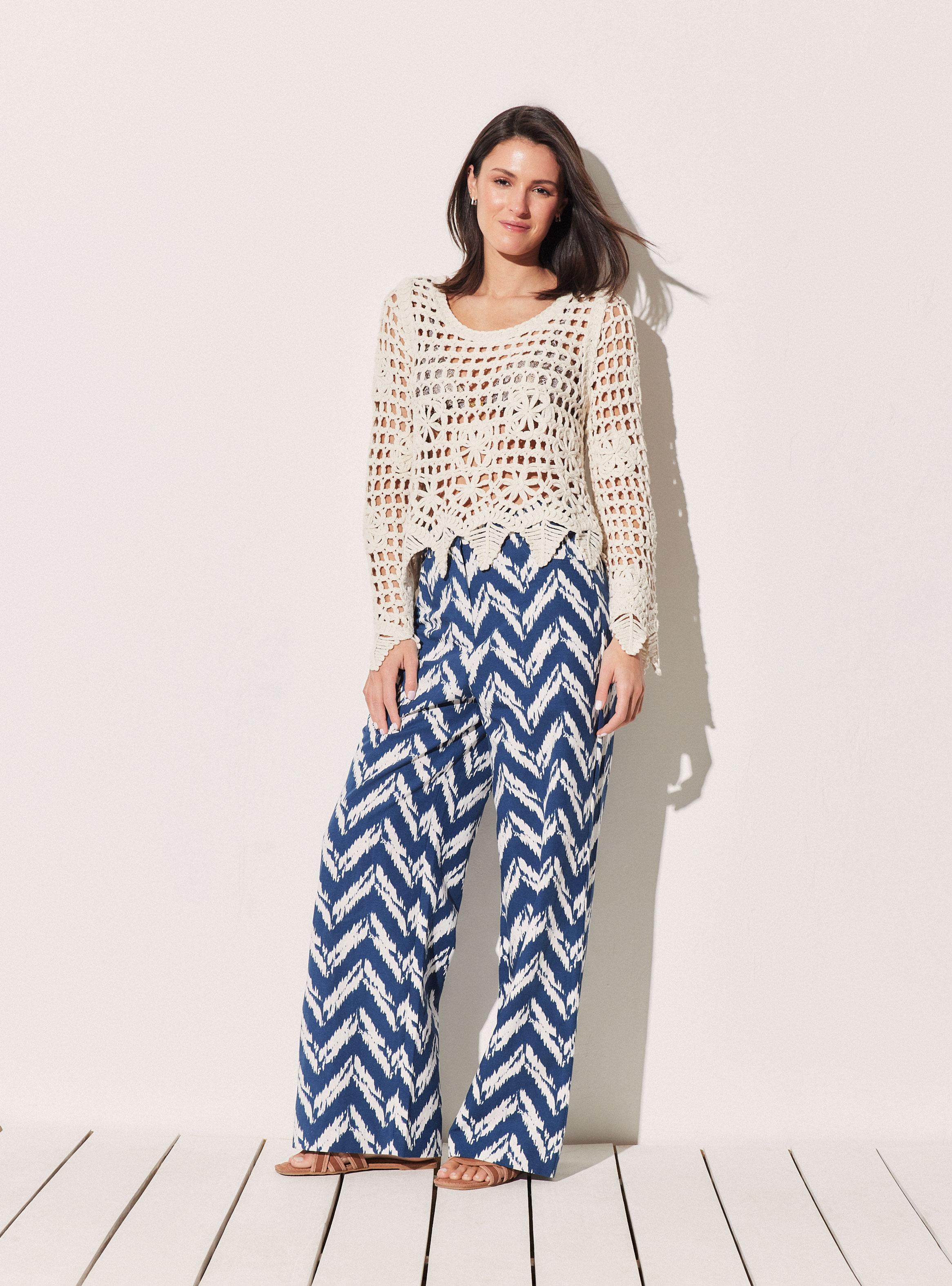 Pantalón Palazzo Estampado-4