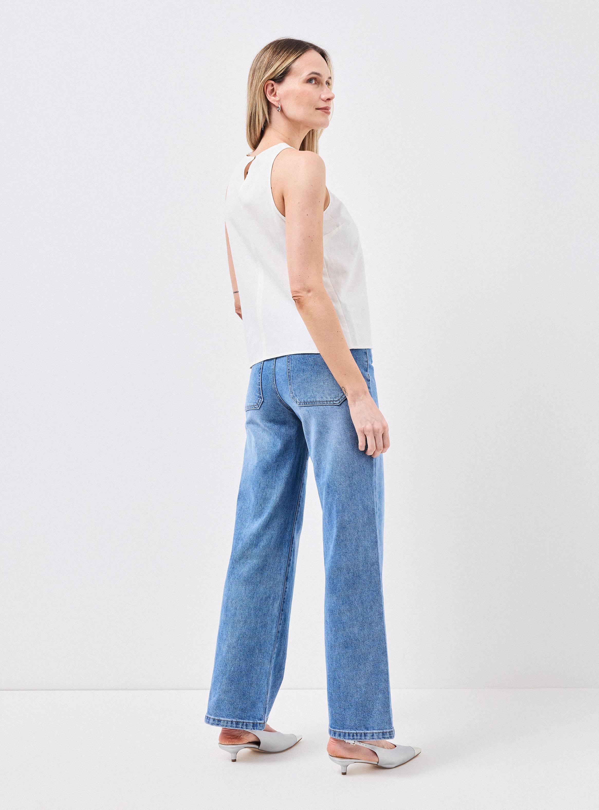 Blusa Top con Lino-5