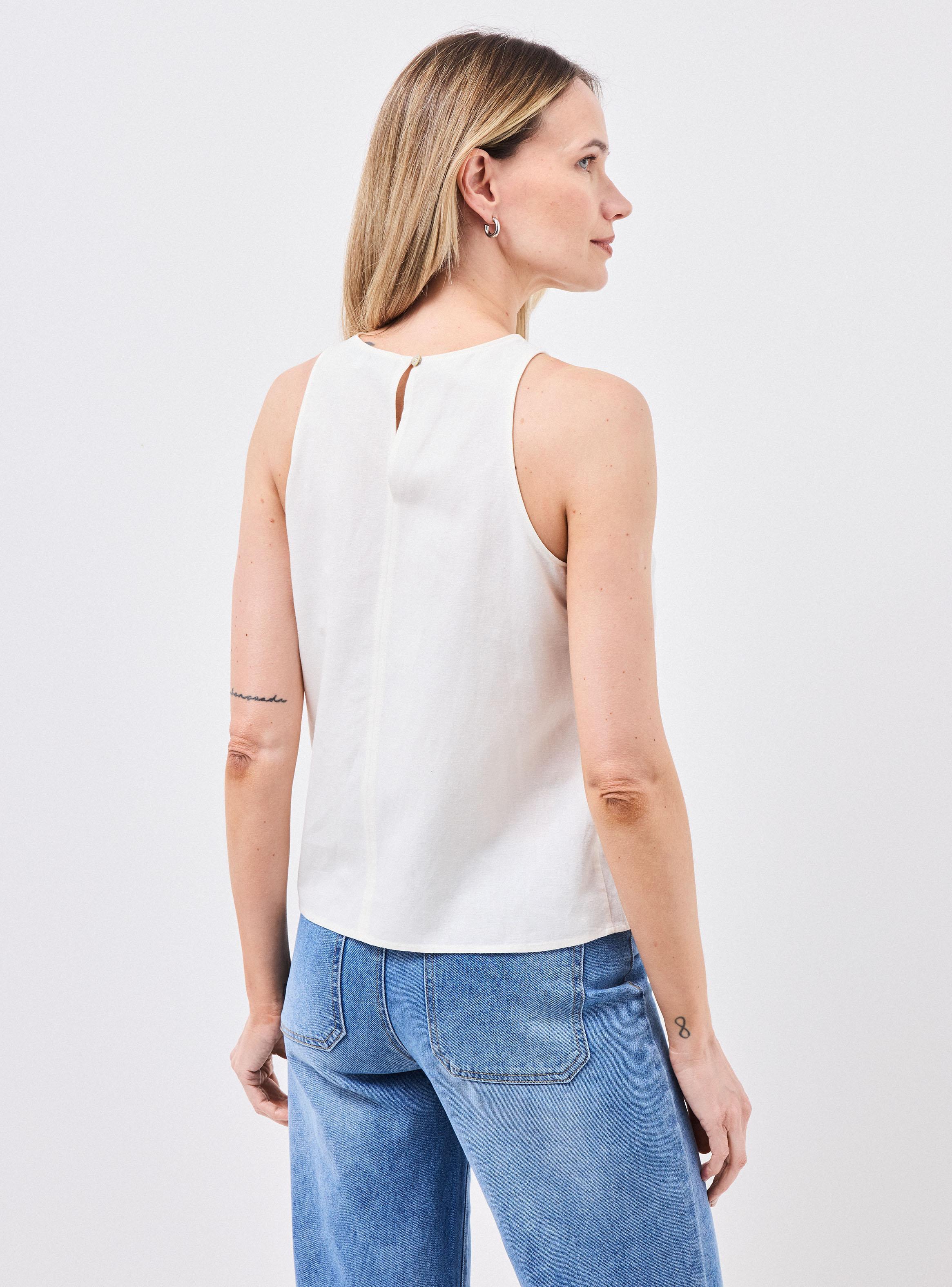 Blusa Top con Lino-1