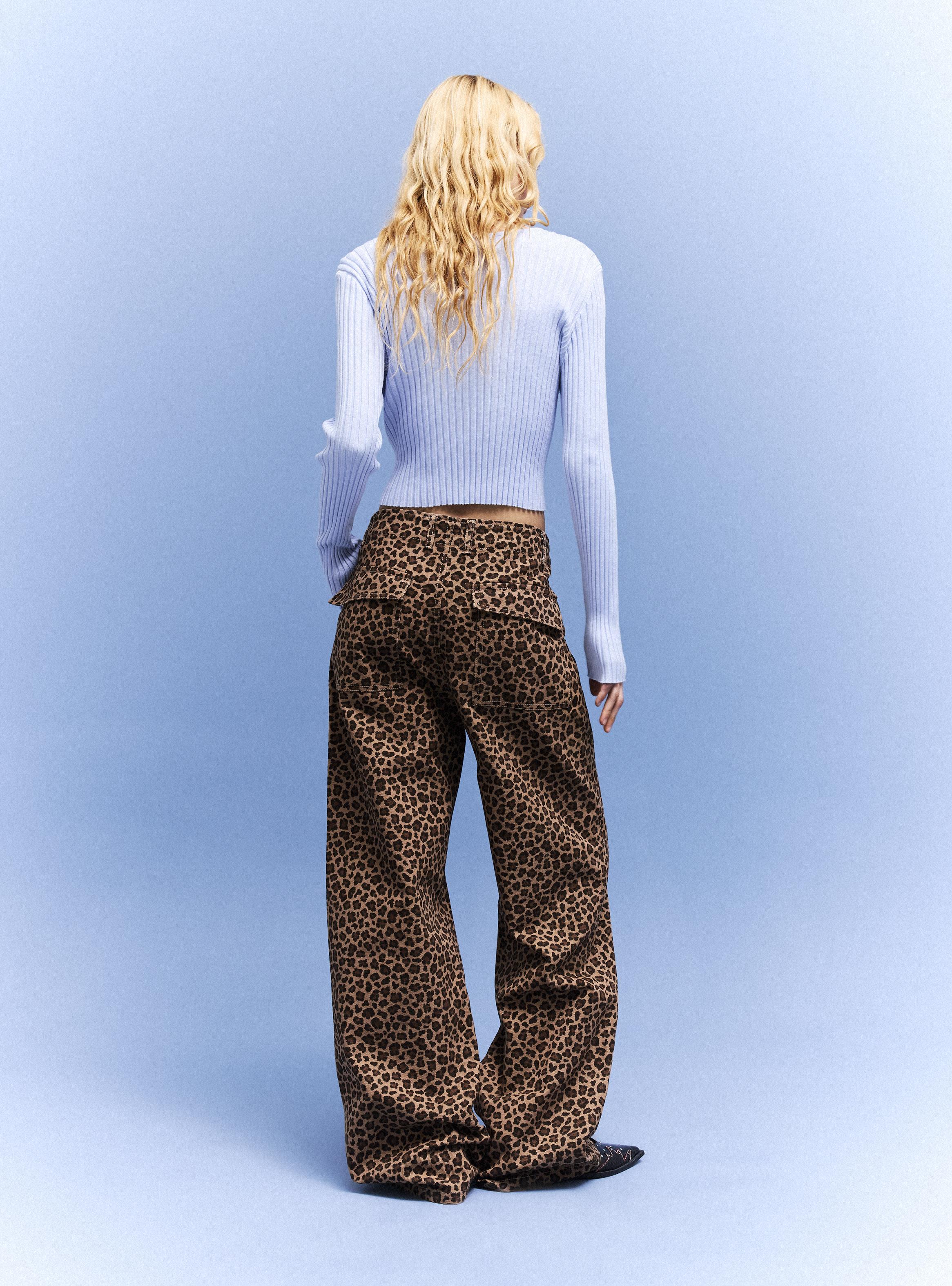 Pantalón Wide Leg Estampado-5