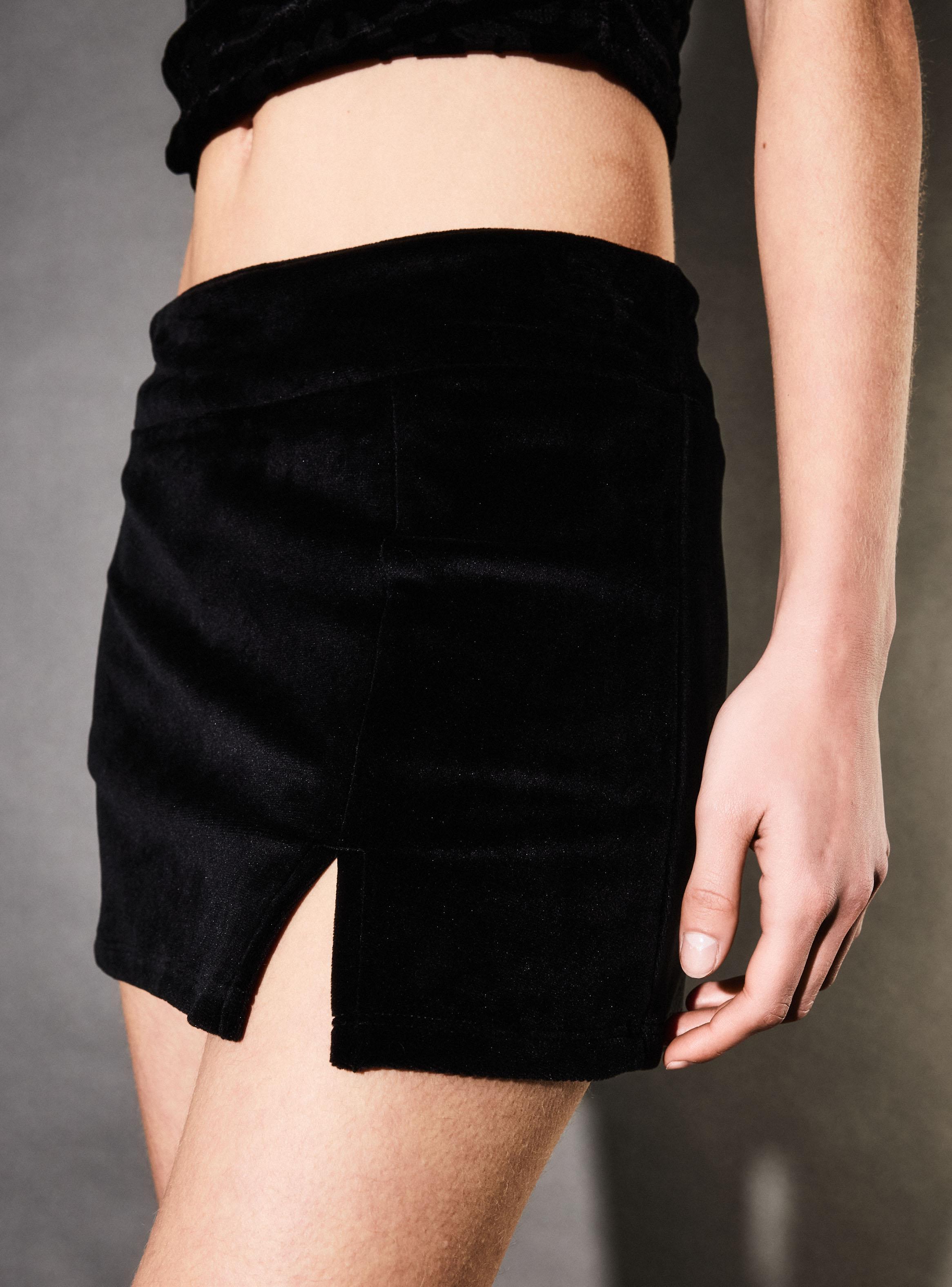 Falda Short Velvet-2