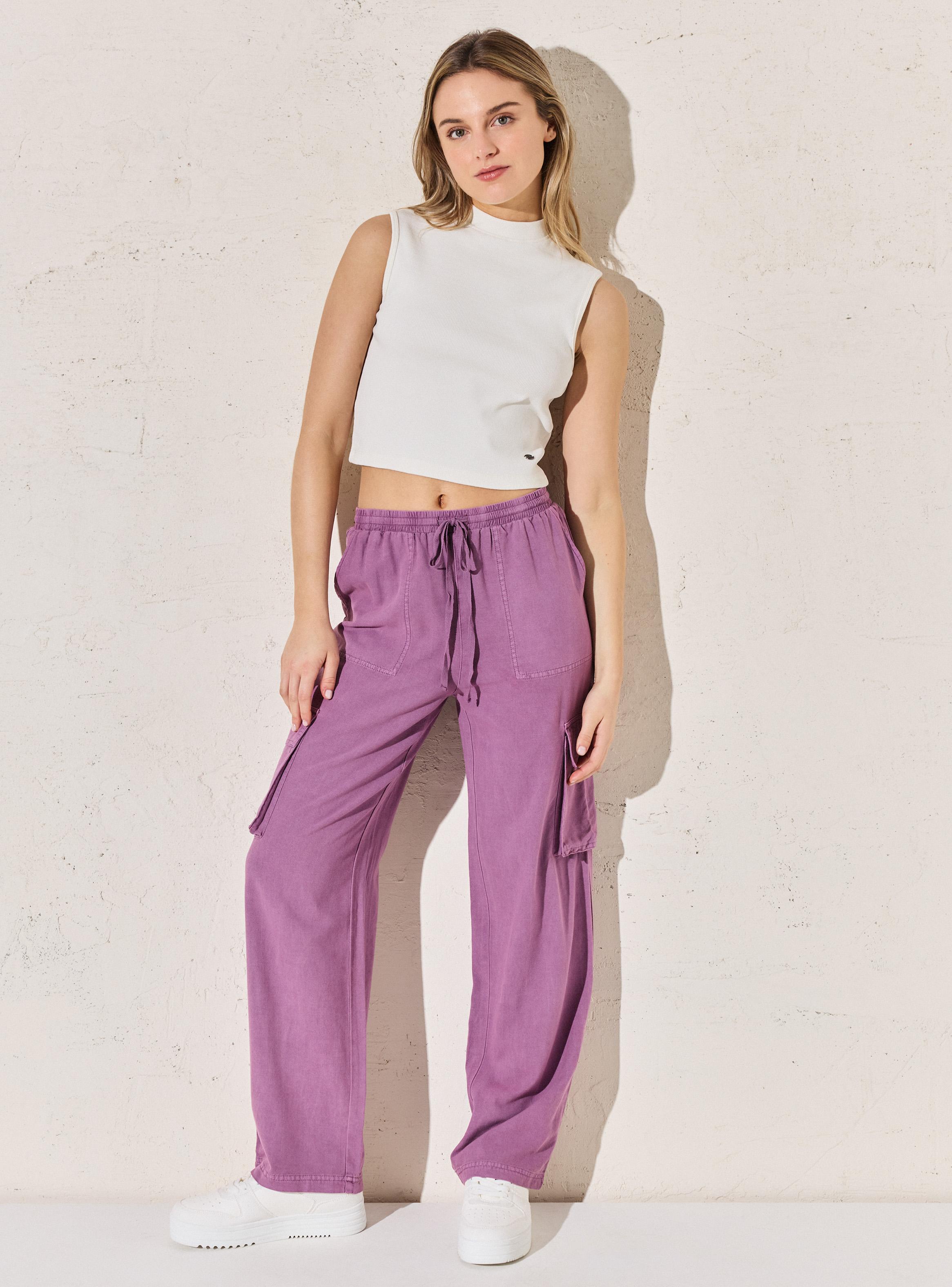 Pantalón Sueltos con Bolsillo Cargo-4
